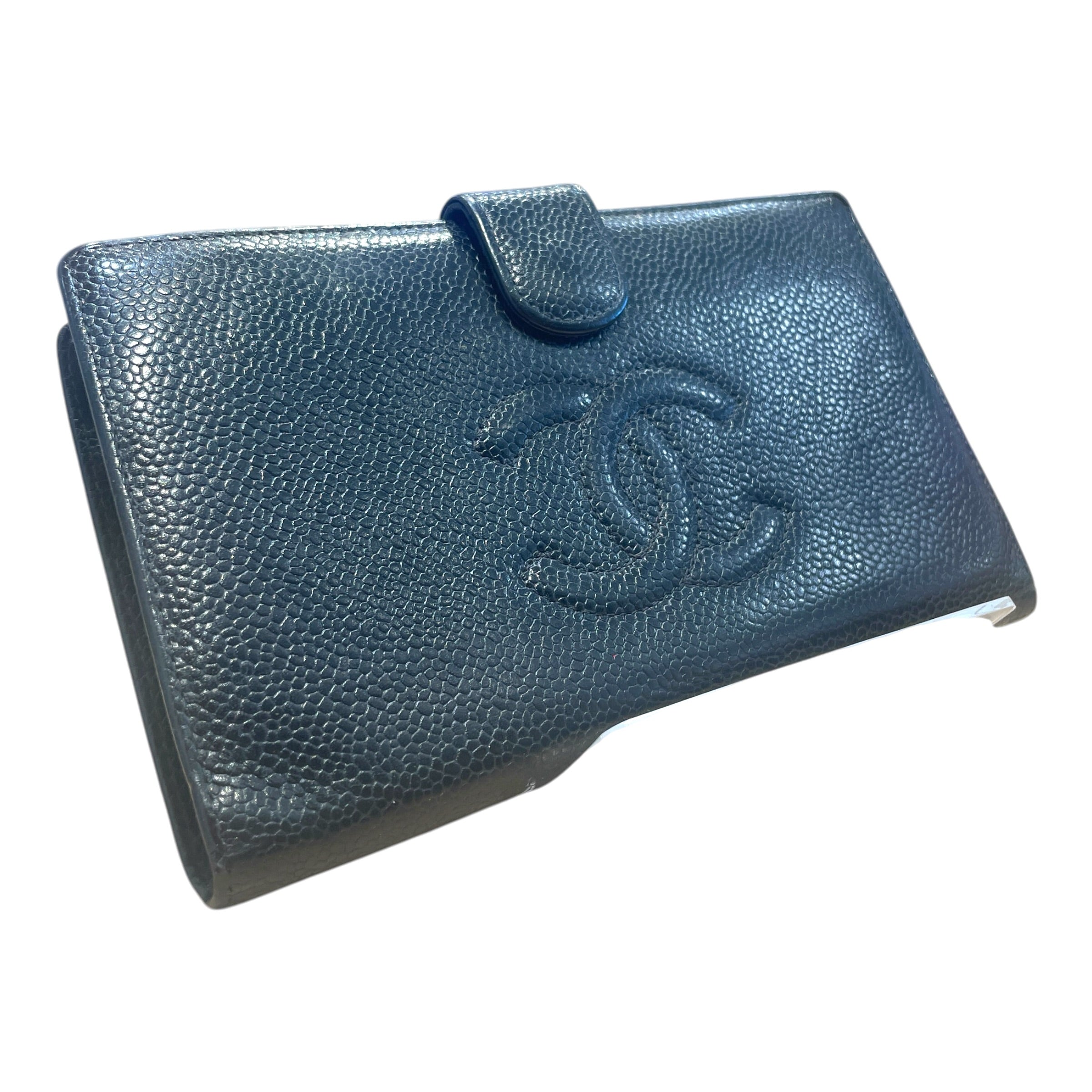 CHANEL/Long Wallet/Leather/BLK/L's/CC Caviar view 1