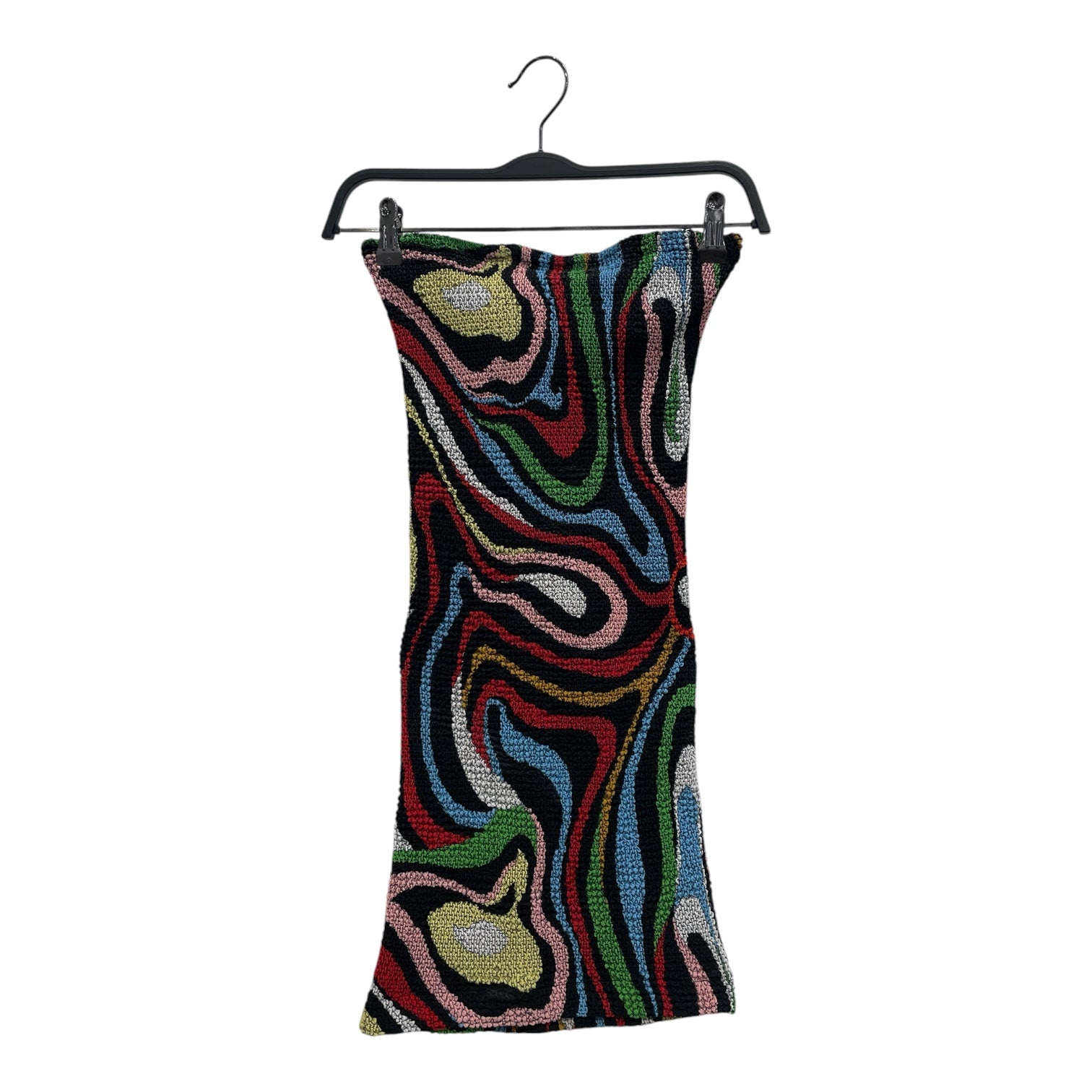 EMILIO PUCCI/SL Dress/M/All Over Print/Polyester/MLT/Mini Length/SMOCKED RAINBOW PRINT view 1