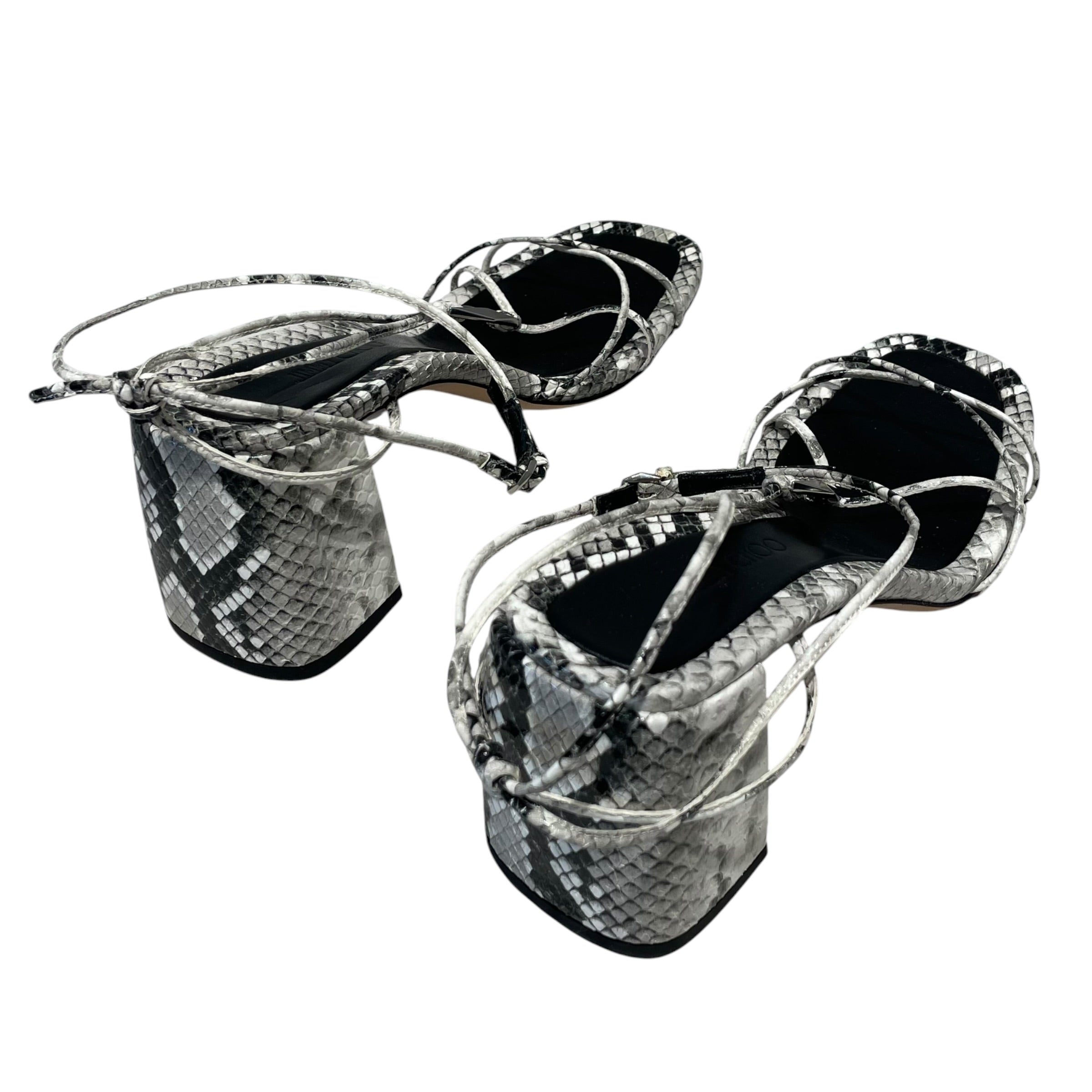 JIMMY CHOO/Heels/EU 37/Animal Pattern/Leather/MLT/onyxia 70 snakeskun view 2