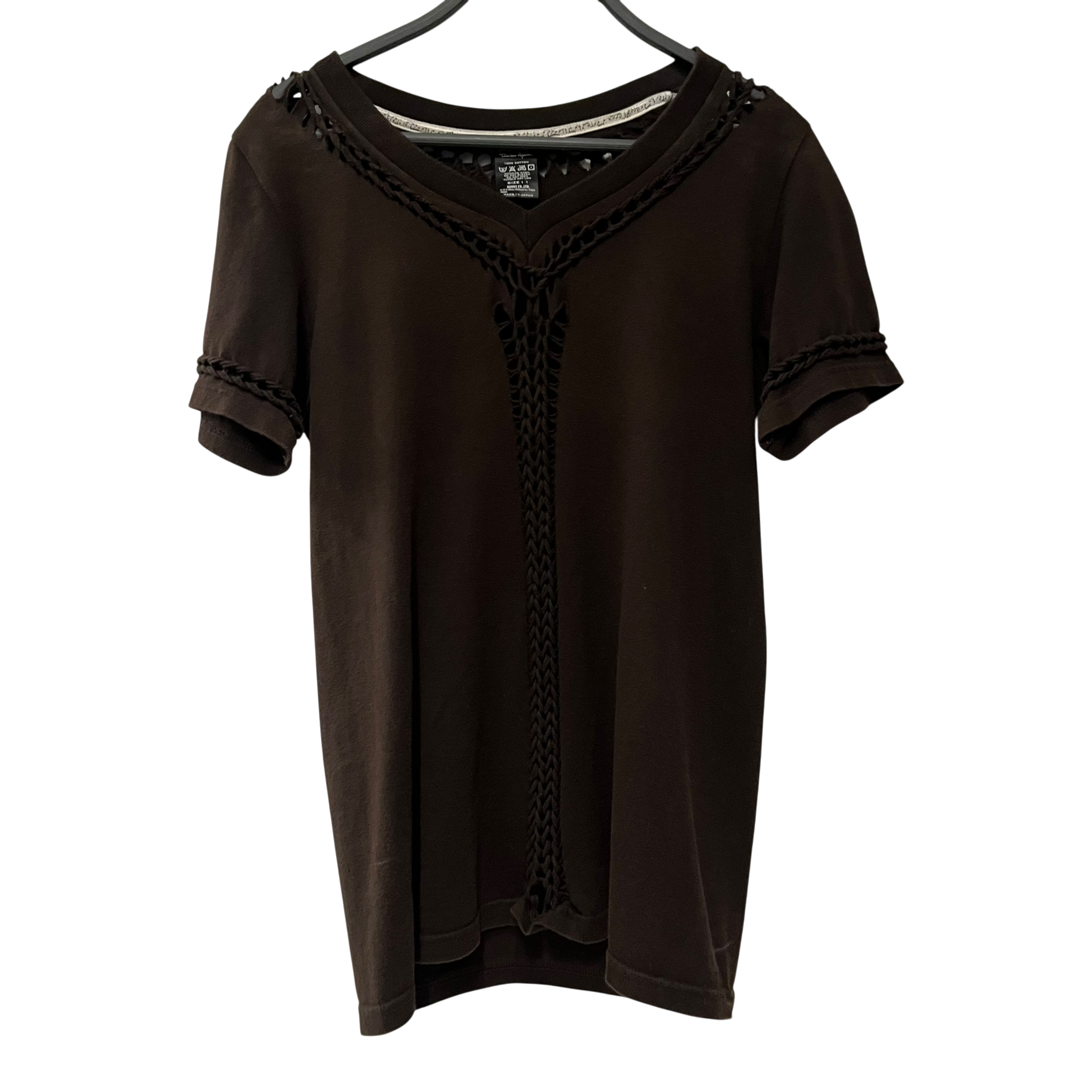 NUMBER (N)INE/T-Shirt/1/Cotton/BRW/"Nowhere Man" Braided view 1