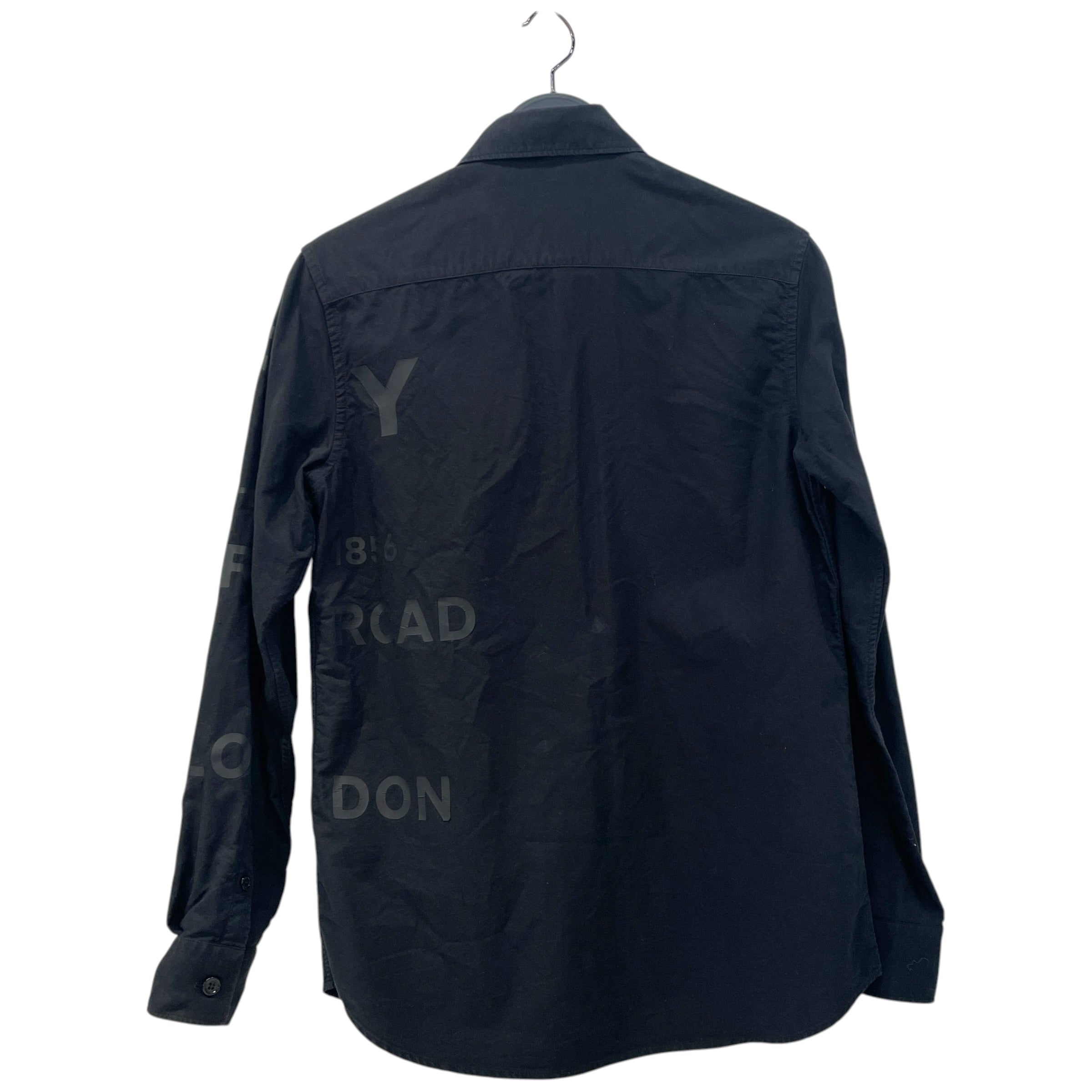 BURBERRY LONDON/LS Shirt/XXS/Cotton/BLK/ view 2