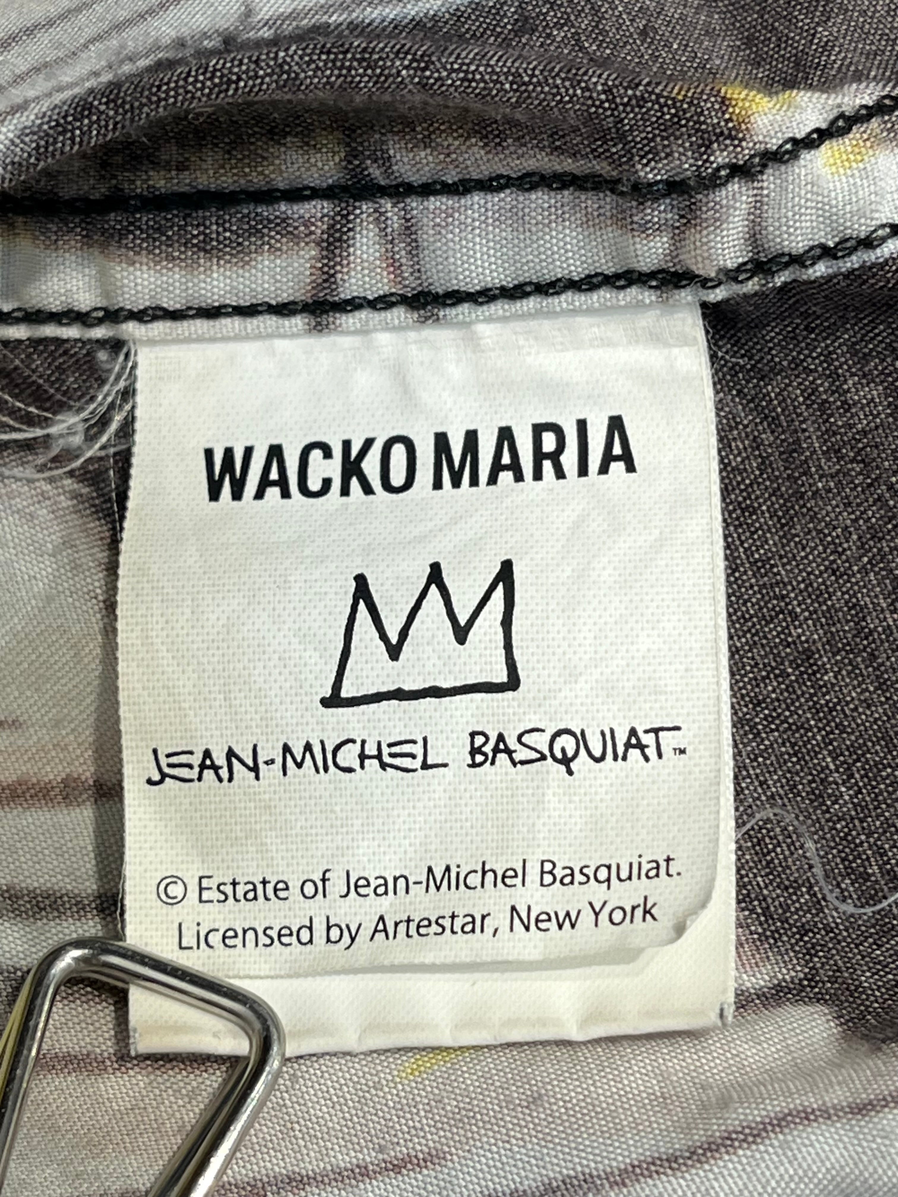 WACKO MARIA/Shirt/L/Rayon/MLT/All Over Print/BASQUIAT DOGS view 3