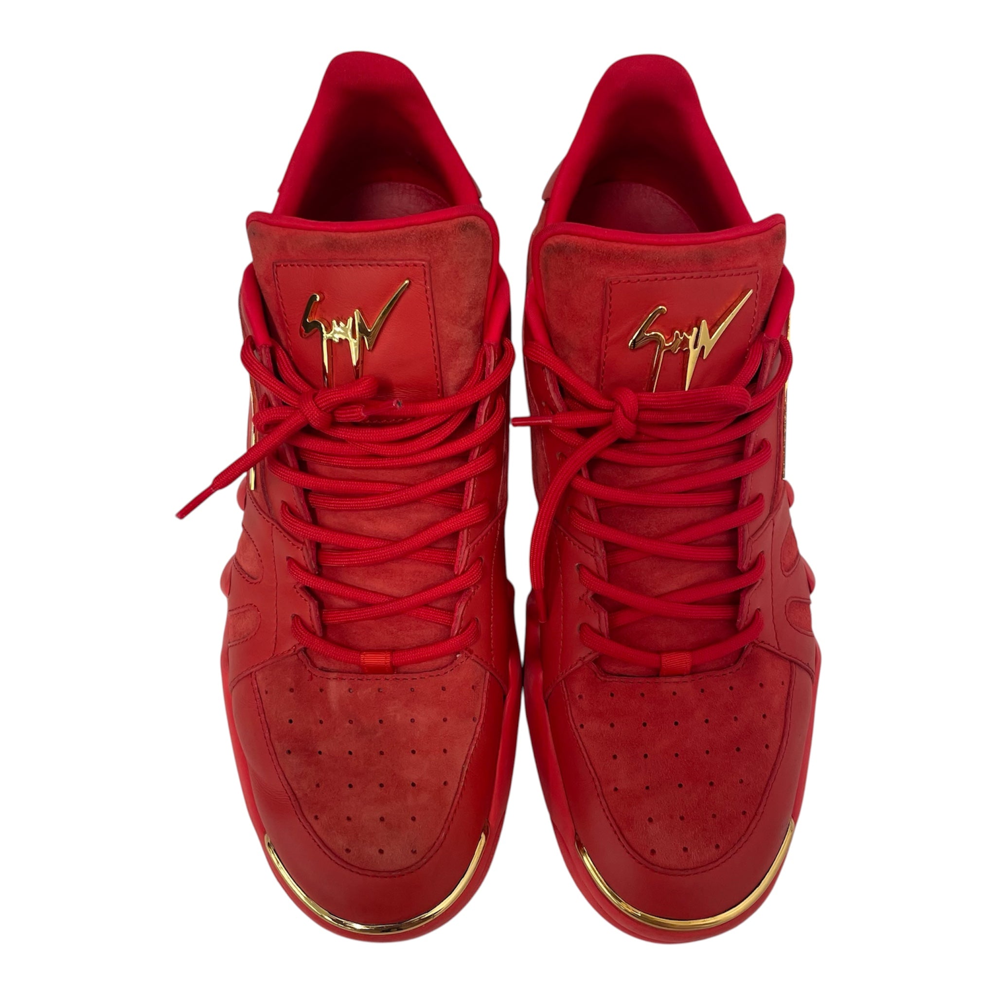 Giuseppe Zanotti/Low-Sneakers/US 11/Leather/RED/TALON LOW TOP view 4