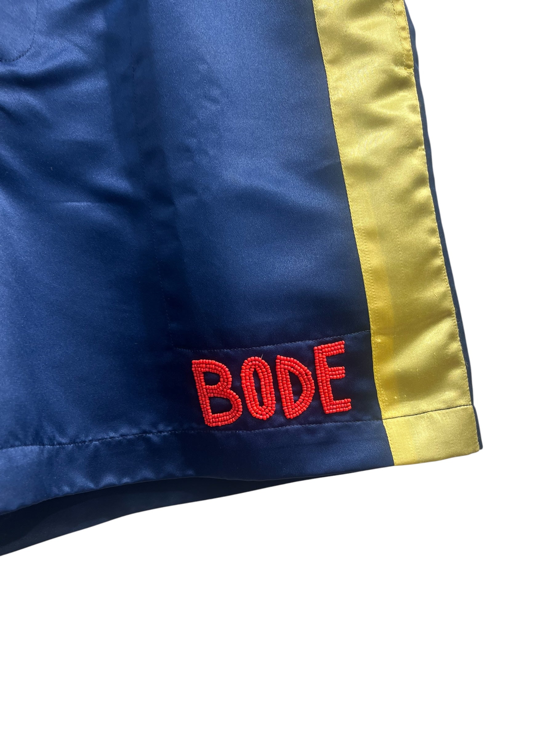 BODE/Shorts/L/Silk/NVY/Stripe/STADIUM BOXING SHORTS RED LOGO view 5
