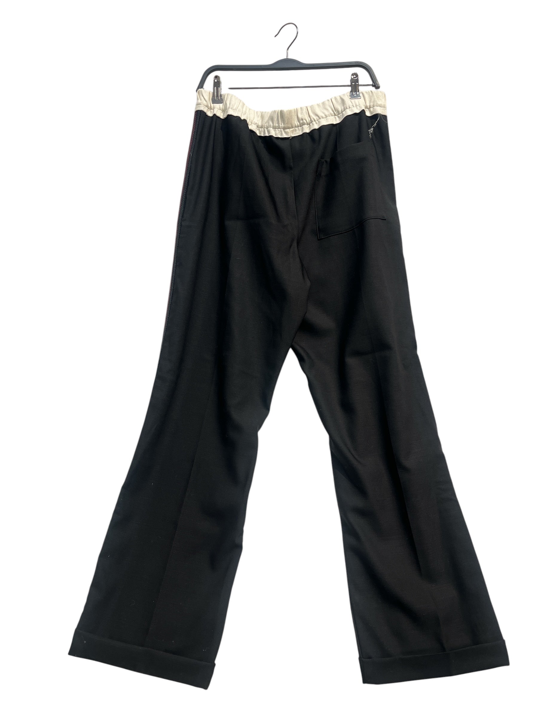 WALES BONNER/Slacks/52/Silk/BLK/FLIP OVER BAGGY PANT view 2