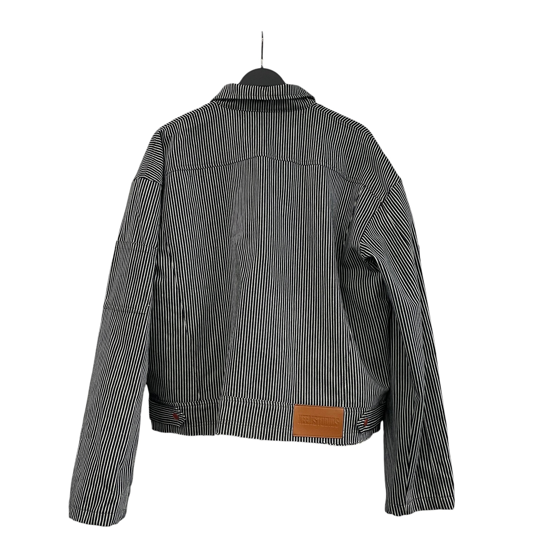 keem/Denim Jkt/L/Denim/BLK/Stripe/ view 2