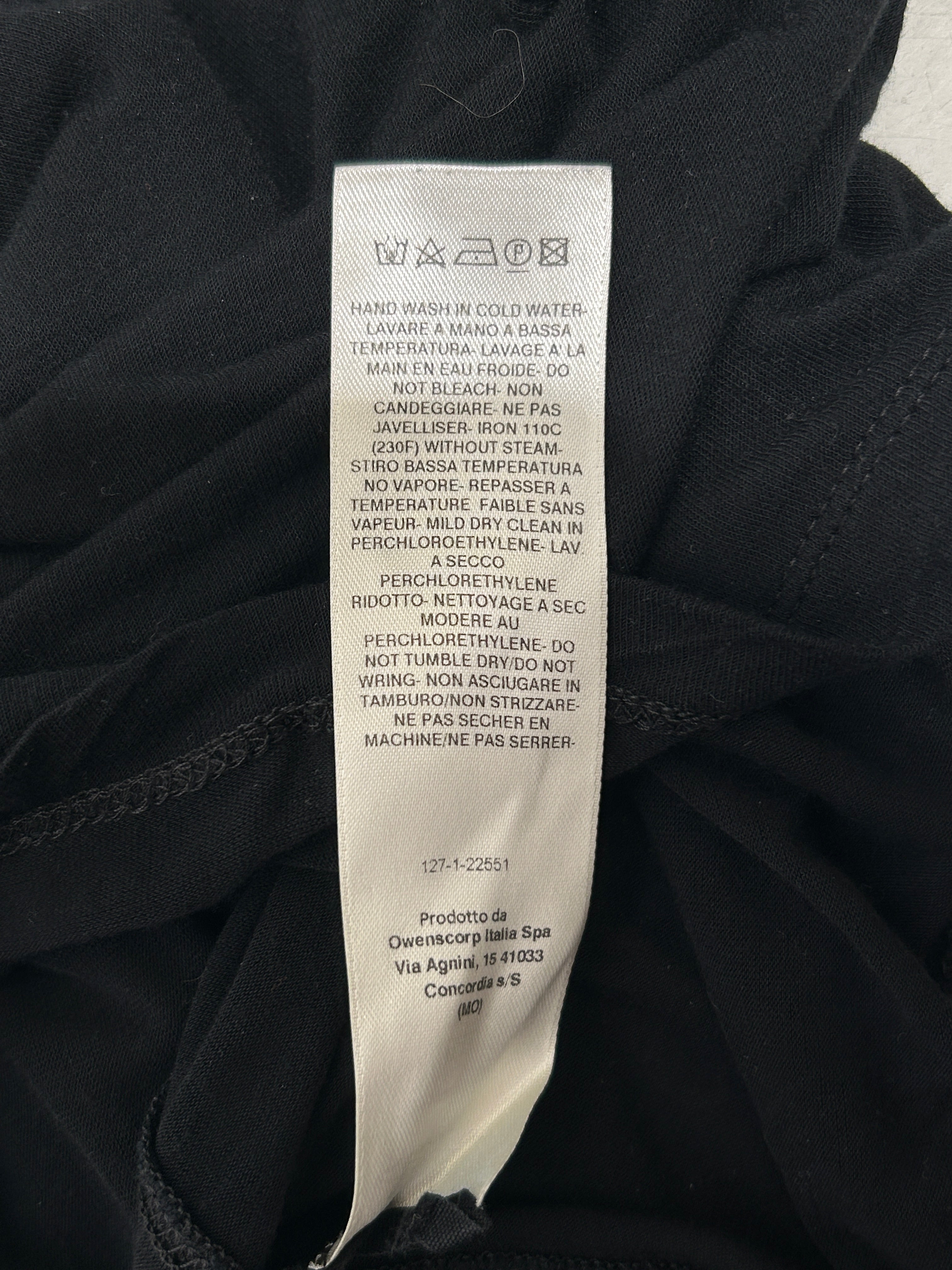 Rick Owens/T-Shirt/XS/BLK/Sheer T-Shirt view 3