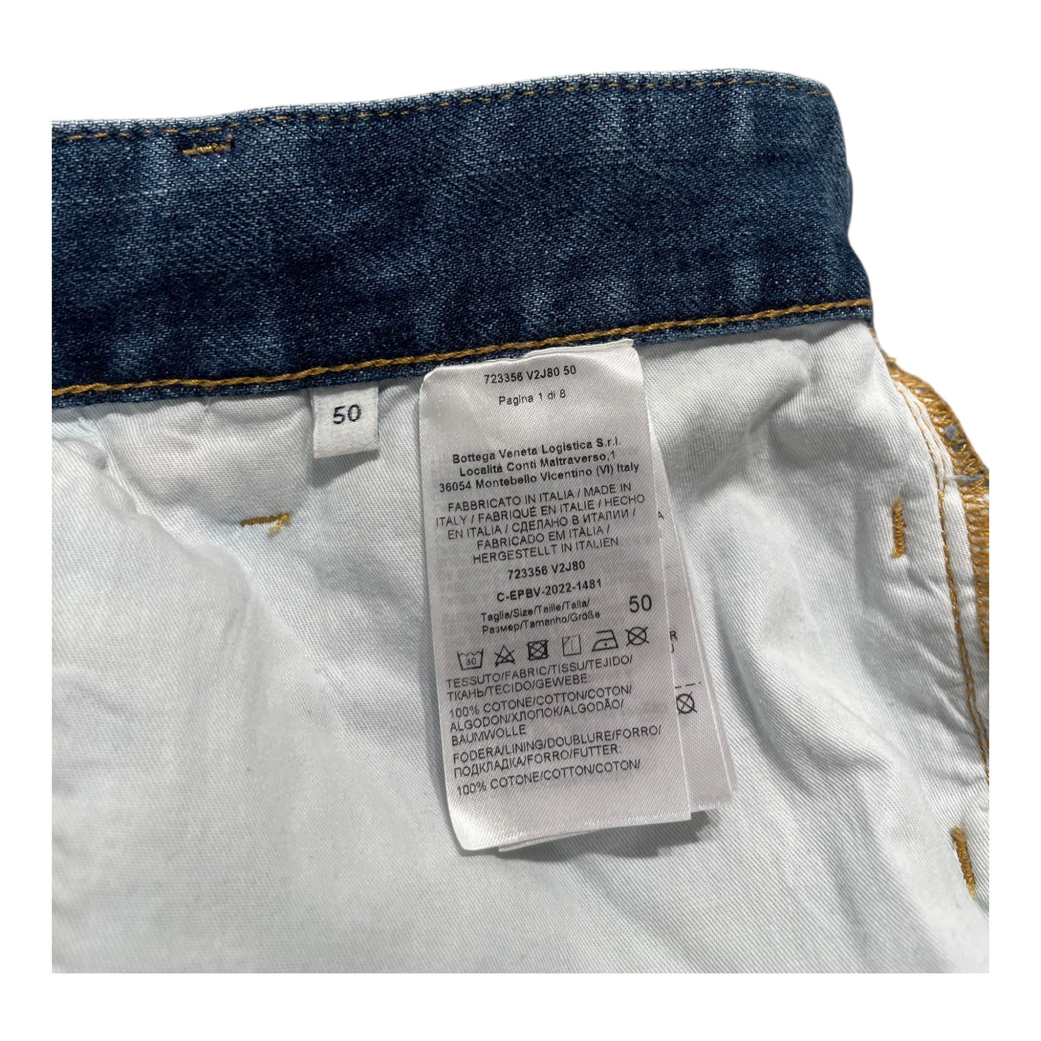 BOTTEGA VENETA/Bootcut Pants/50/Denim/IDG/ view 3