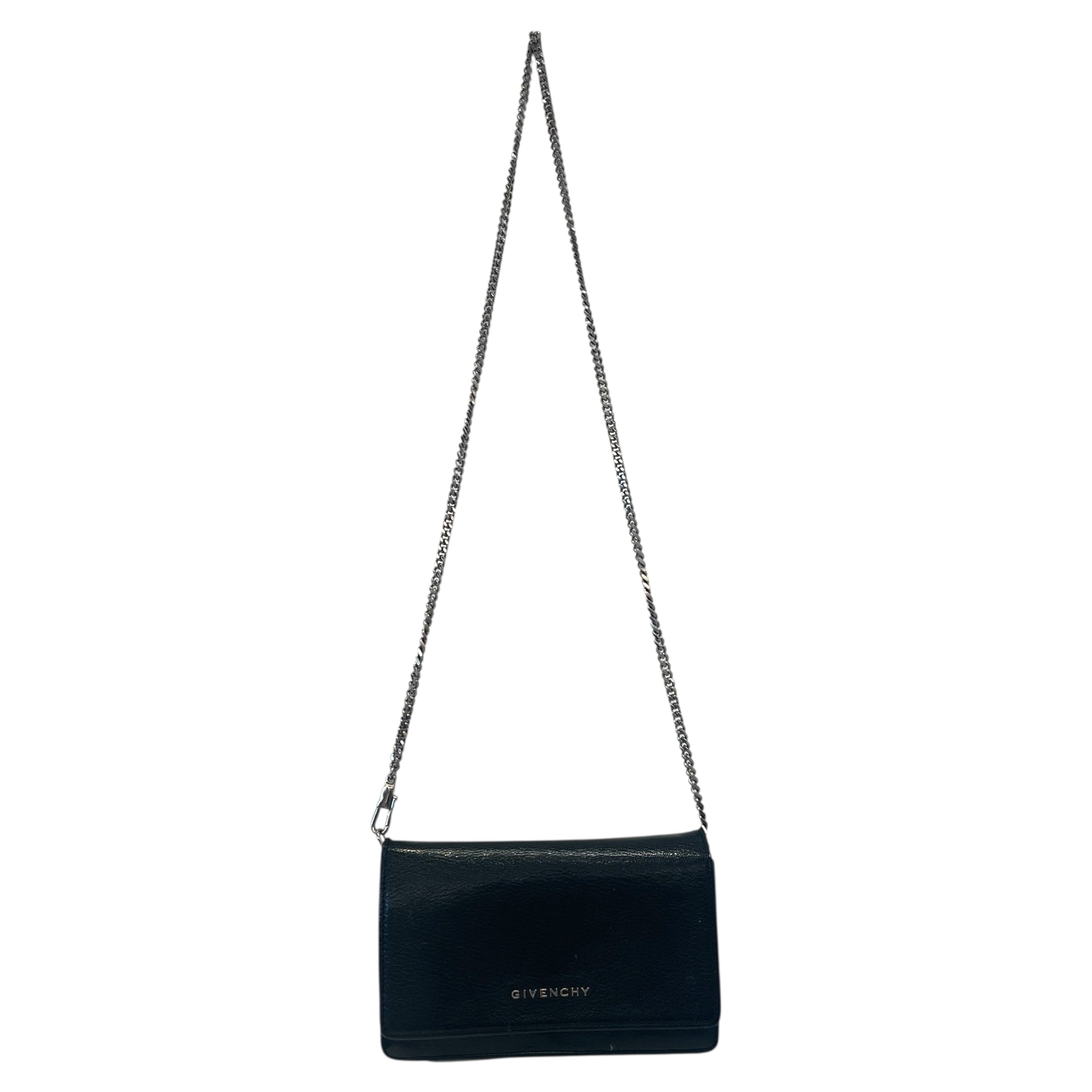 GIVENCHY/Cross Body Bag/Leather/BLK/Goatskin Sugar Pandora view 1