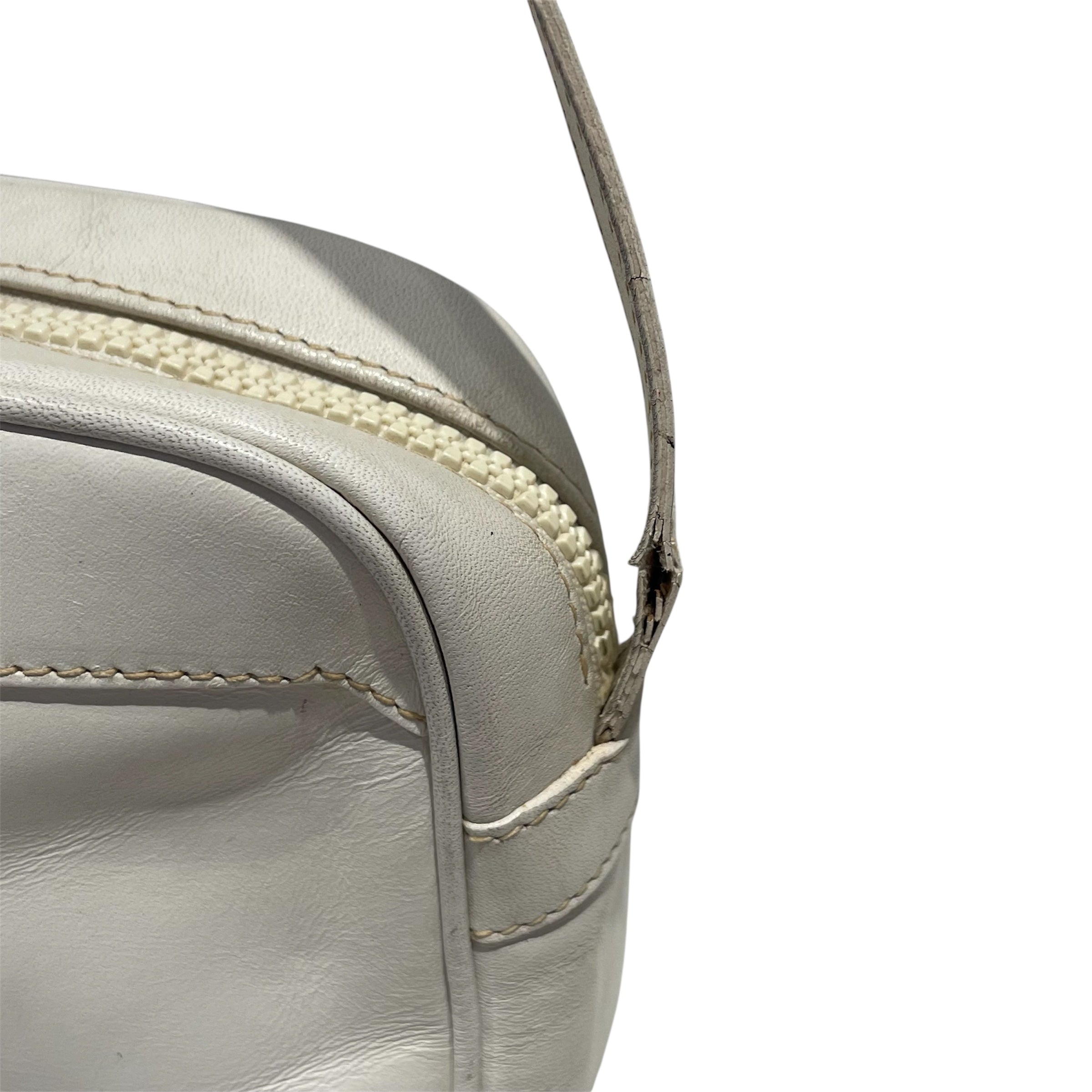 CELINE/Cross Body Bag/Leather/WHT/LEATHER BAG view 8