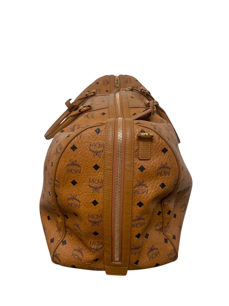 MCM/Boston Bag/XL/Monogram/Leather/CML/8010C