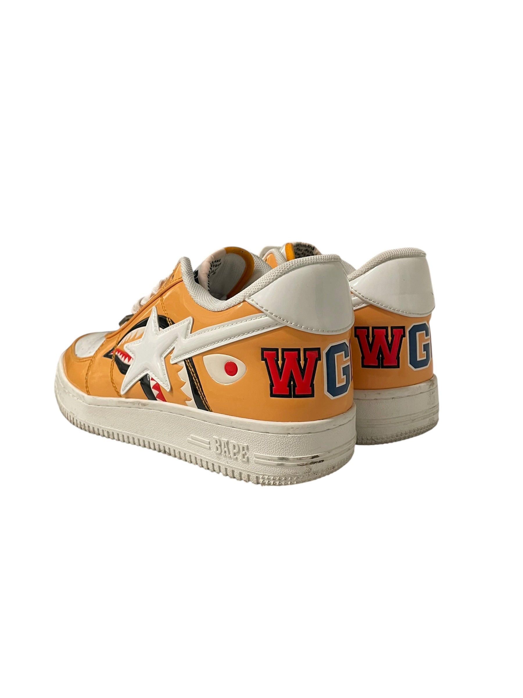 BAPE STA!/Low-Sneakers/US 8/Leather/ORN/ view 2