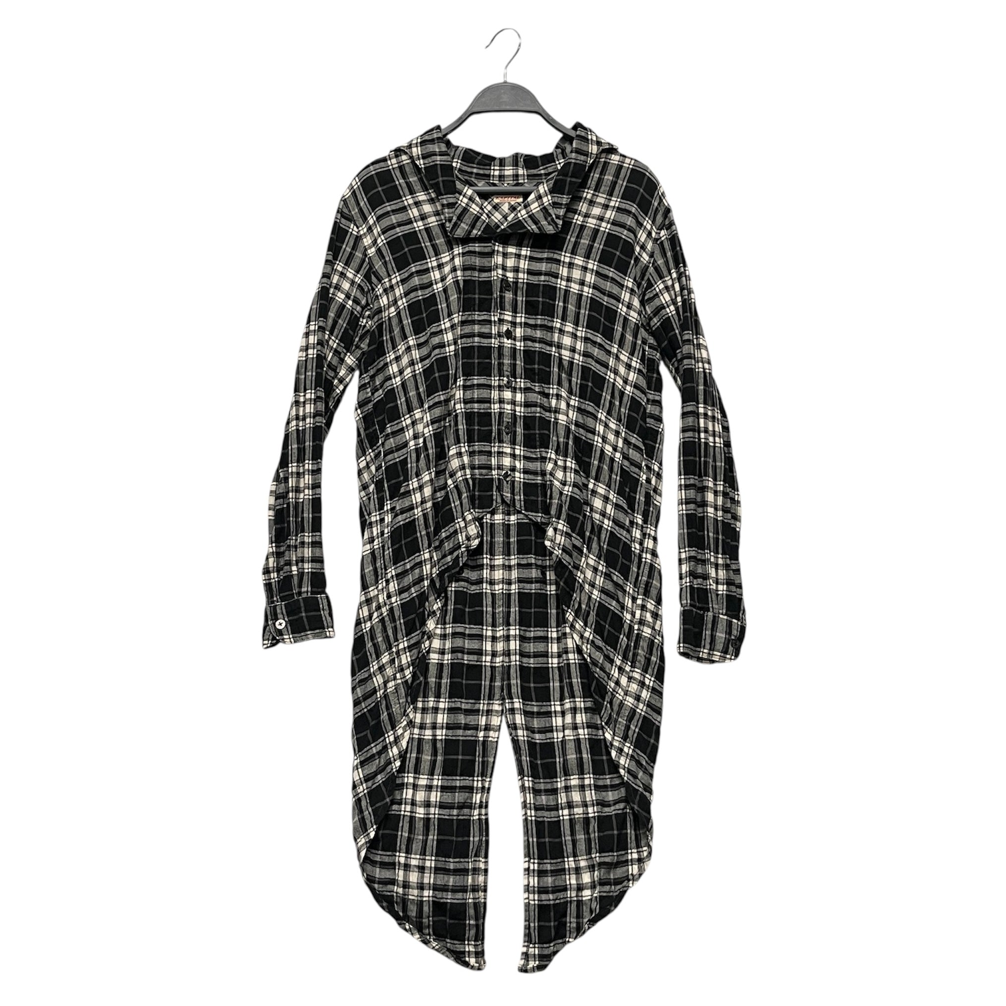 KAPITAL/LS Shirt/1/Plaid/Cotton/BLK/ view 1