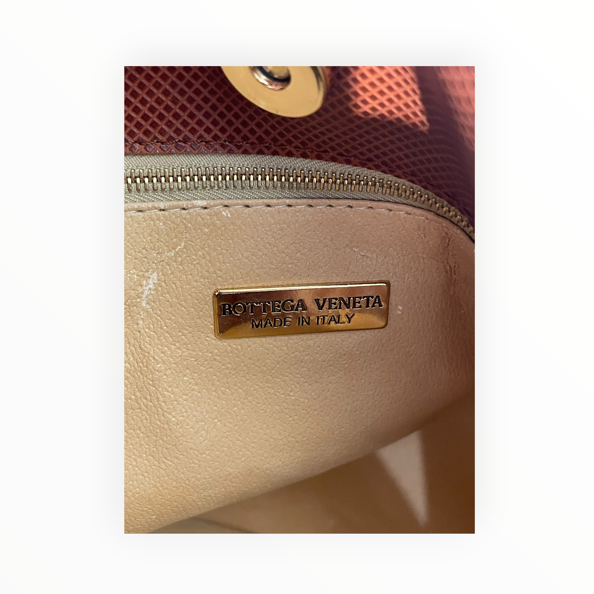 BOTTEGA VENETA/Hand Bag/Leather/BRW/VINTAGE W/ GOLD HARDWARE view 5