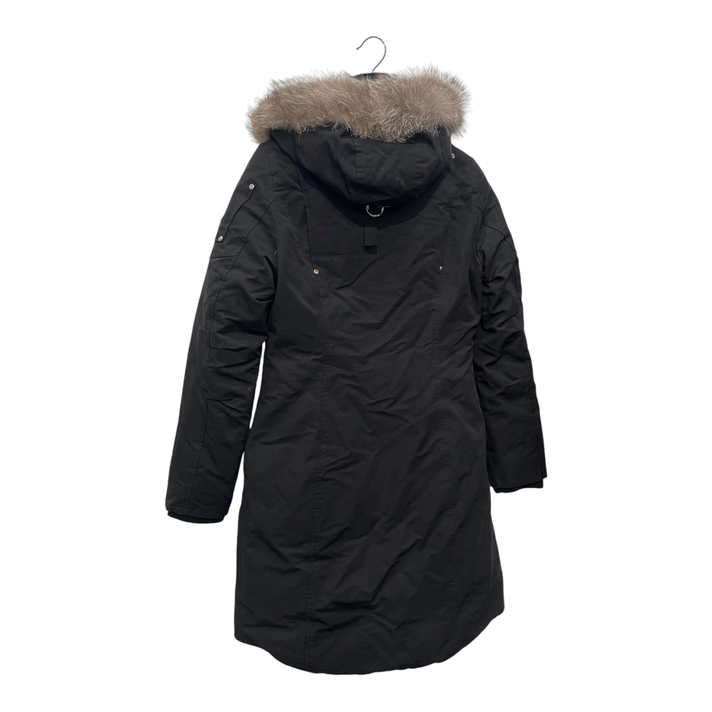 MOOSE KNUCKLES/Peacoat/XS/Cotton/BLK/FUR POM POM LONG COAT view 2