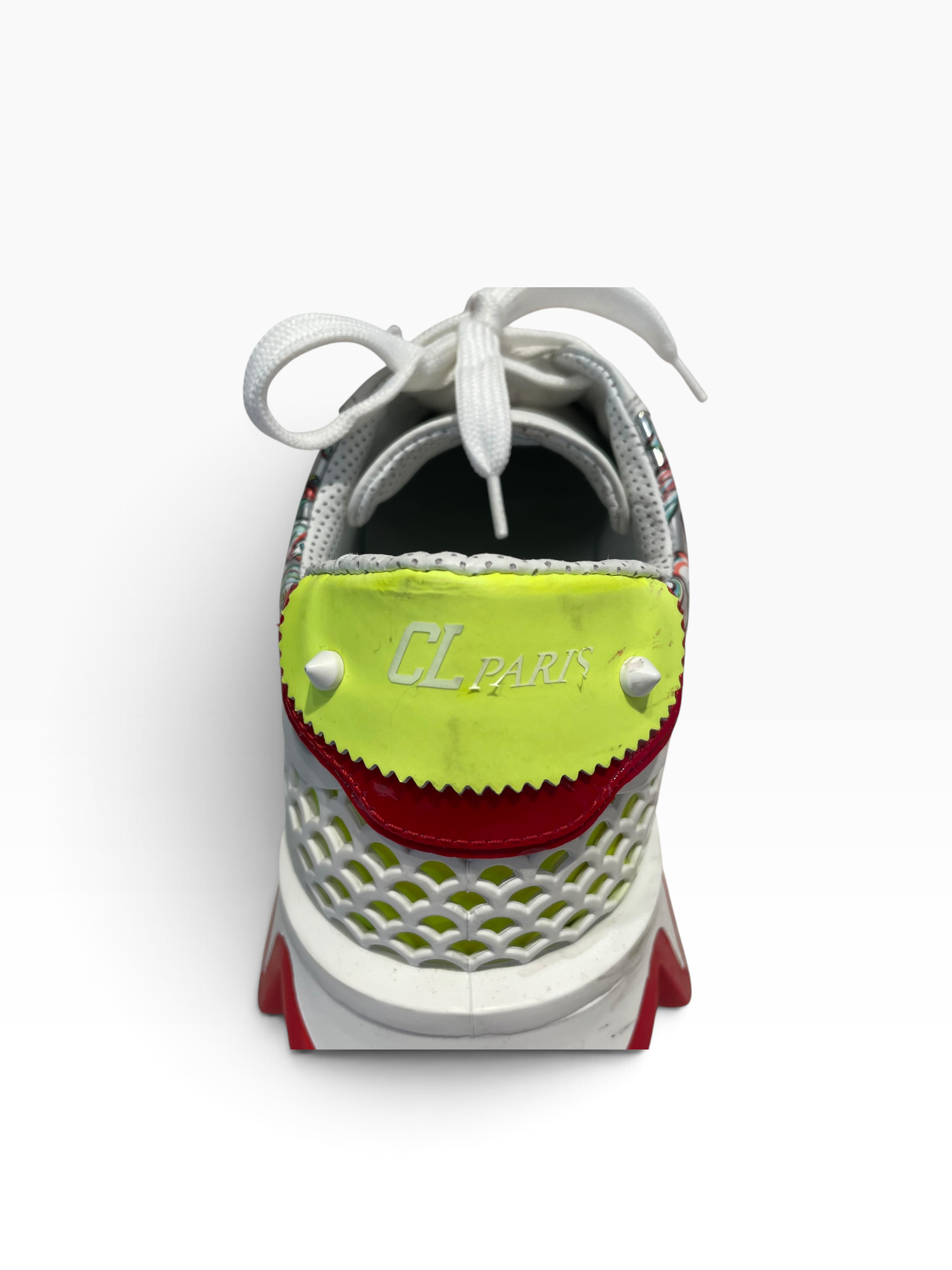Christian Louboutin/Low-Sneakers/EU 41.5/All Over Print/Leather/MLT/LOUBISHARK view 9