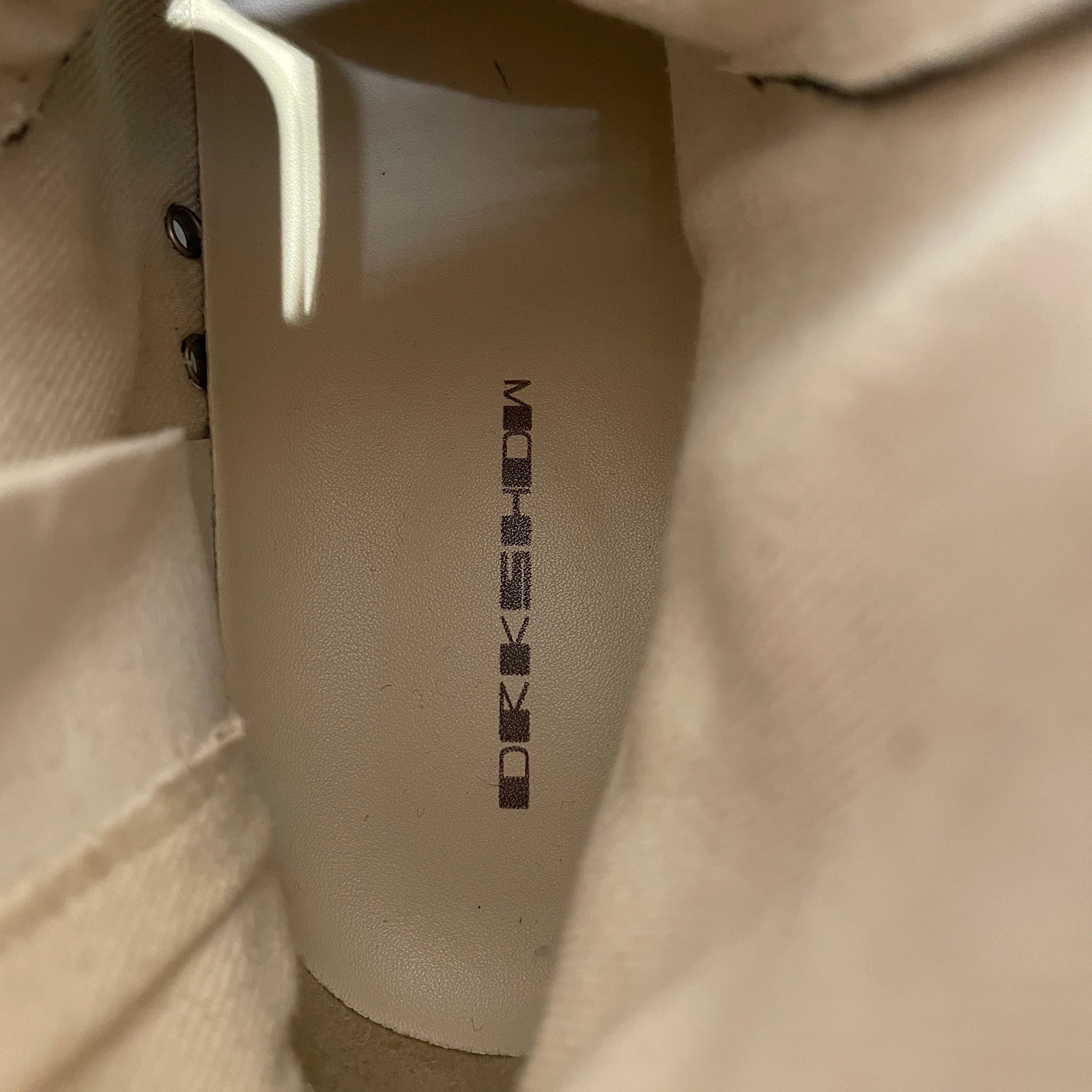 RICK OWENS DRKSHDW/Low-Sneakers/EU 43/Cotton/BRW/RICK OWEN DRKSHDW HIGHTOP view 7