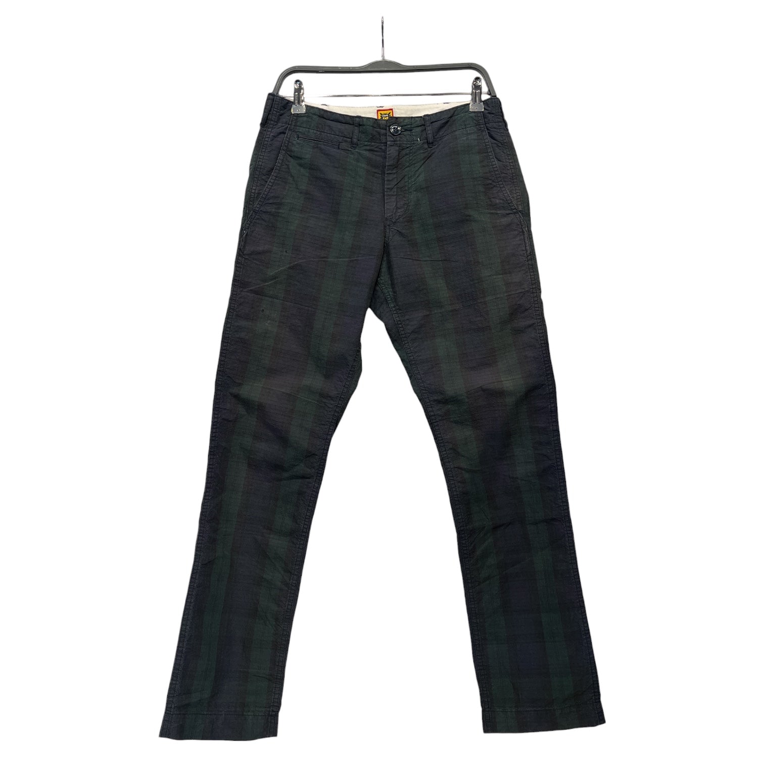 HUMAN MADE/Straight Pants/S/Cotton/NVY/Plaid/PLAID RIPSTOP PANTS view 1