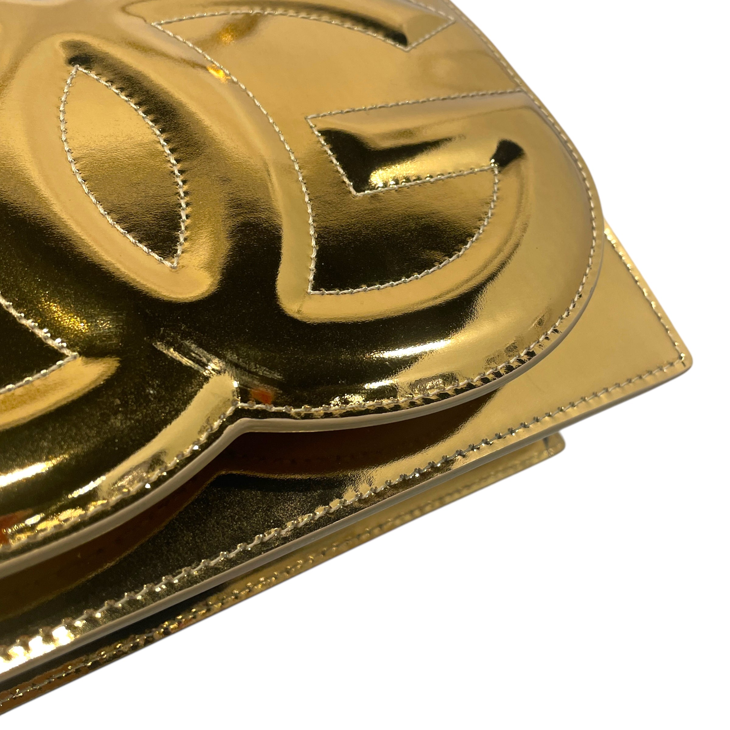 DOLCE&GABBANA/Cross Body Bag/S/Leather/GLD/DG Metallic Logo view 7