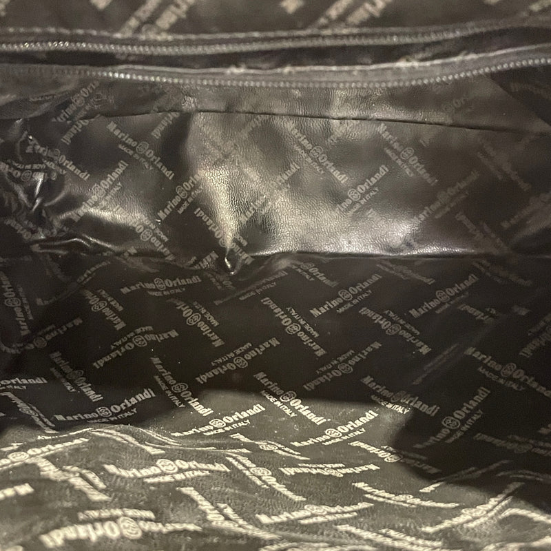 marino orlandi/Backpack/FREE/Leather/BLK/gold accent