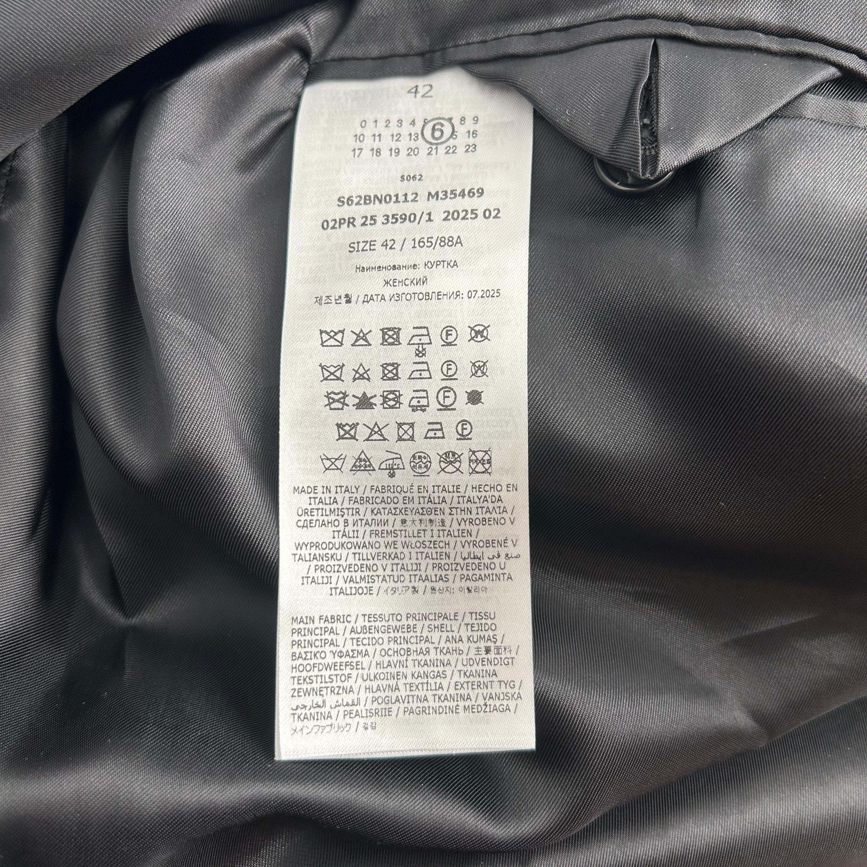 MM6/Tailored Jkt/42/Wool/BLK/s62bn0112 view 4