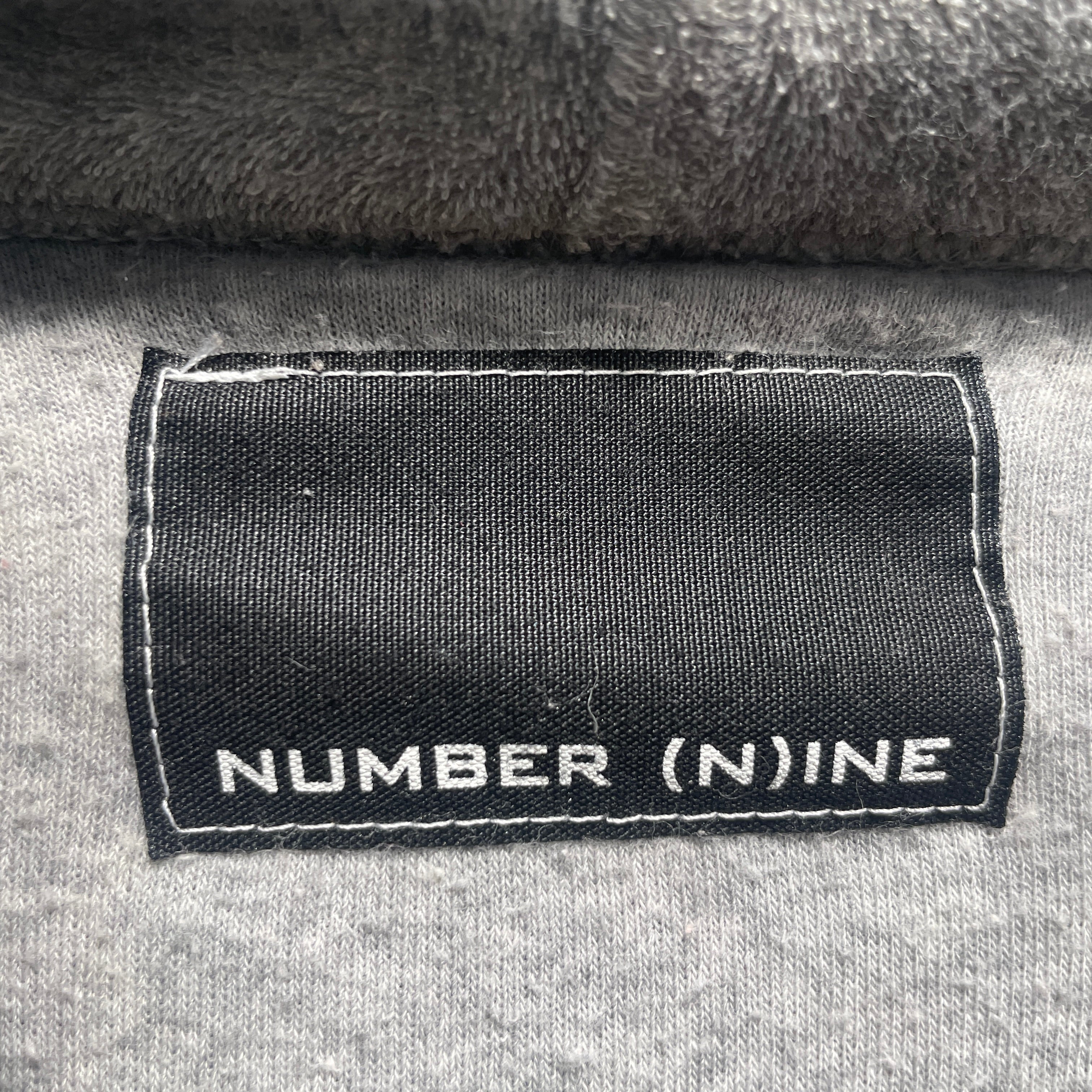 NUMBER (N)INE/Zip Up Hoodie/3/Cotton/GRY/ view 3