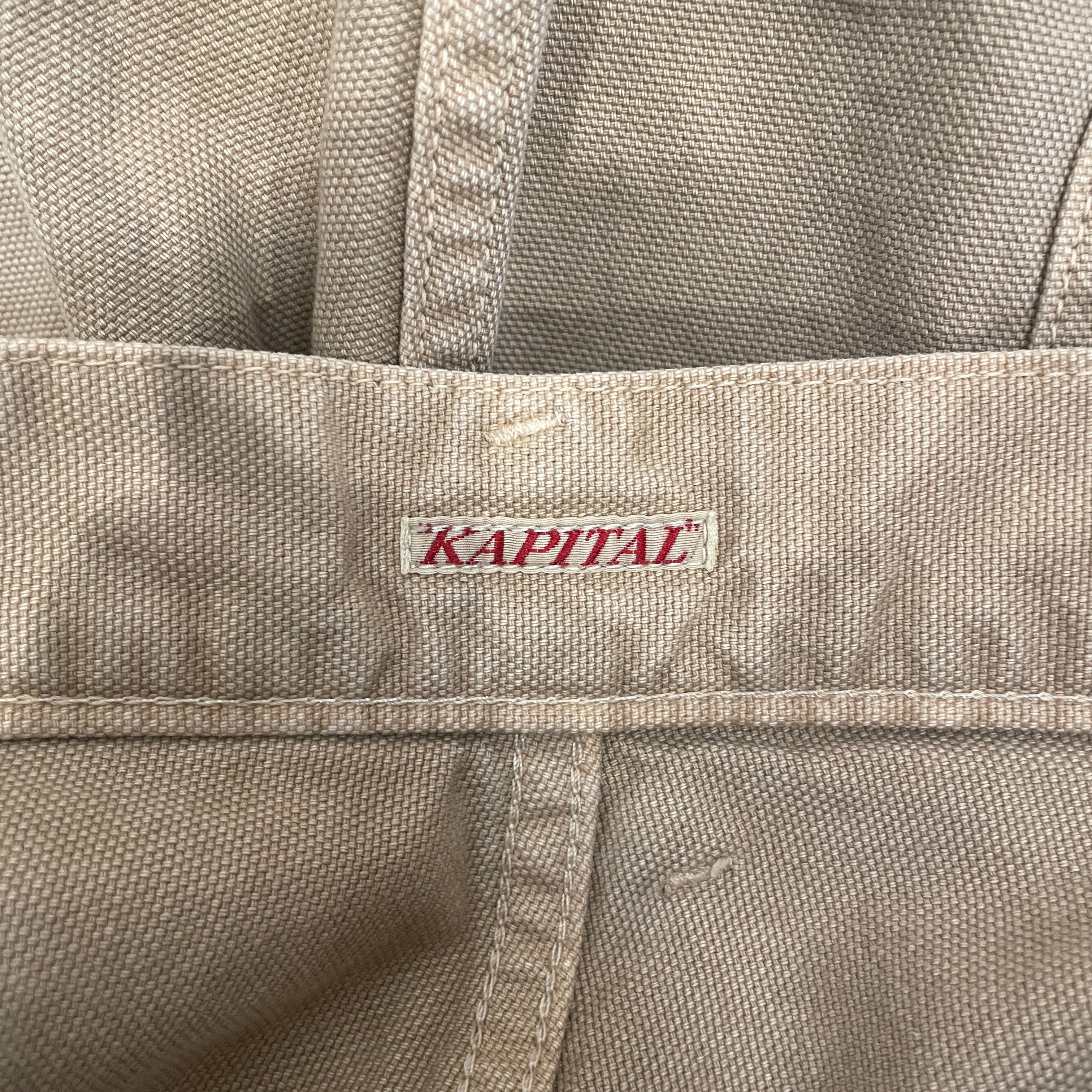KAPITAL/Skinny Pants/0/Cotton/BEG/CANVAS KHAKIS BACK BUCKLE view 3