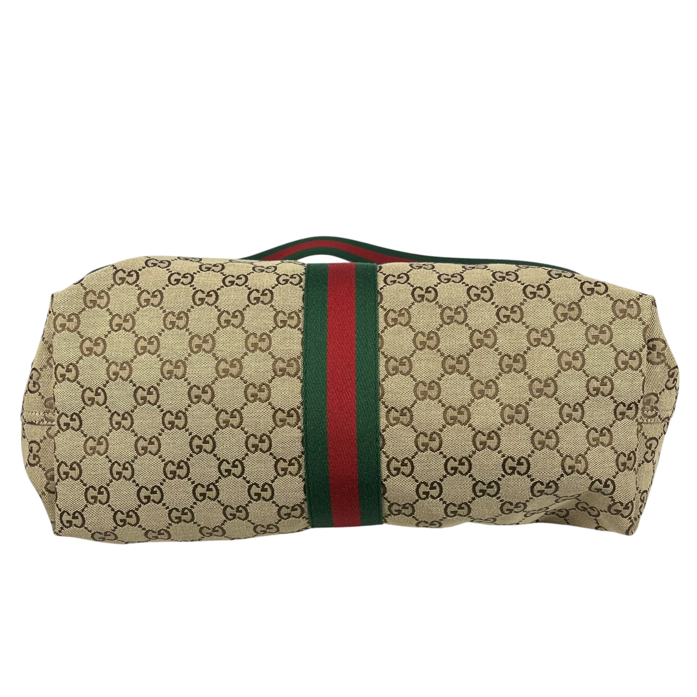 GUCCI/Tote Bag/Monogram/Cotton/BEG/LARGE GIGLIO BAG view 3