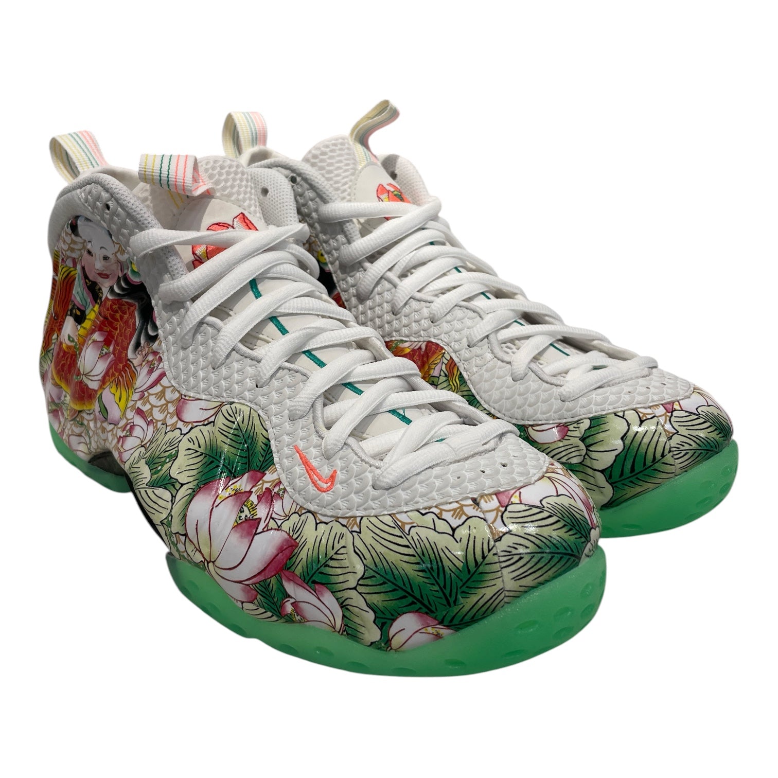 NIKE/Hi-Sneakers/US 11.5/All Over Print/Acrylic/WHT/FOAMPOSITE TIANJIN view 1