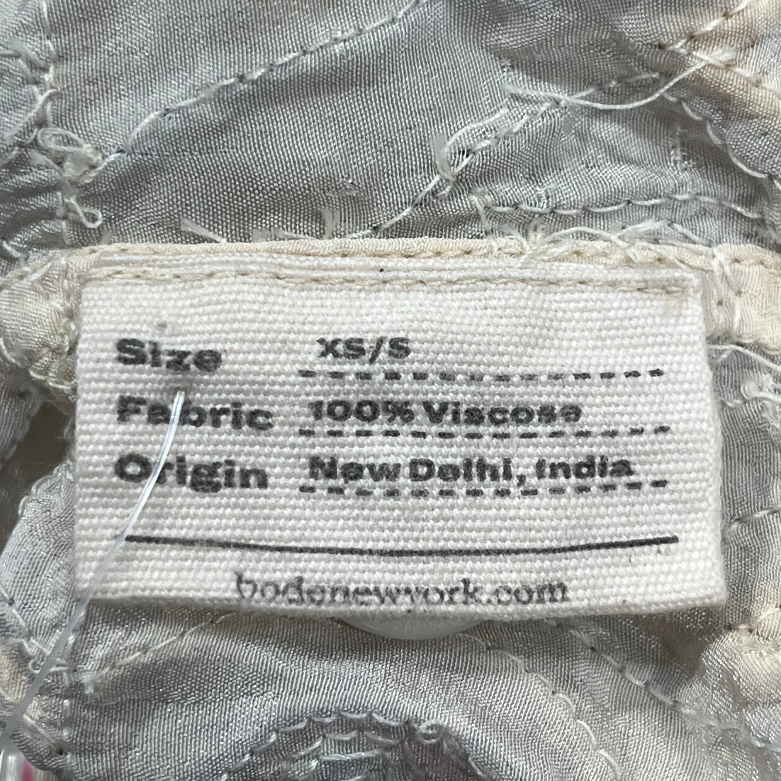 BODE/SS Shirt/XS/S/Linen/BEG/All Over Print/PAGODA SHEER EMBROIDERED view 3