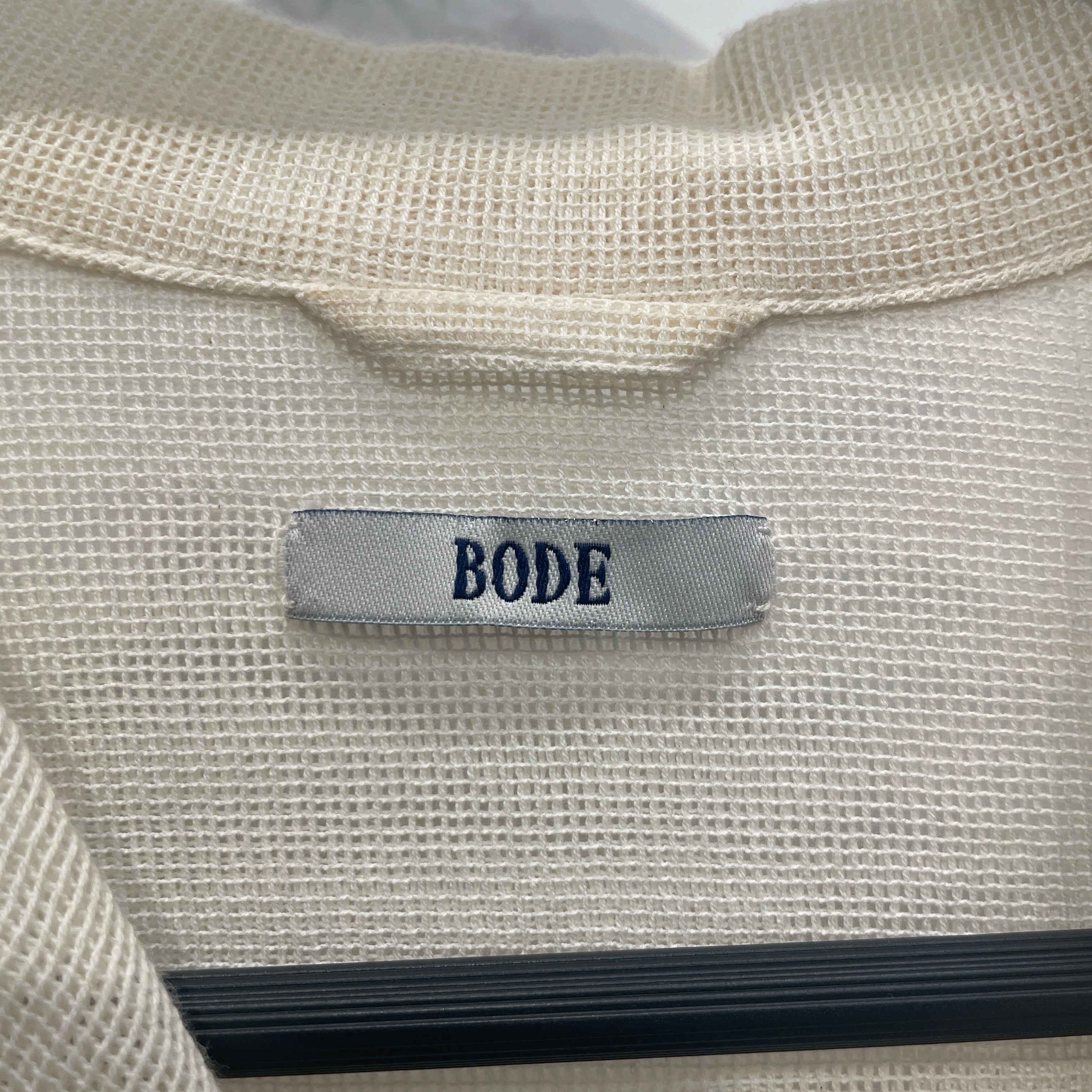 BODE/SS Shirt/S/Cotton/WHT/Stripe/RED/PINK/BLACK ZIGZAG view 3