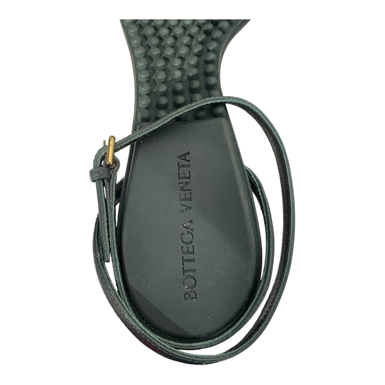 BOTTEGA VENETA/Heels/EU 39/Leather/GRN/Womens green dot leather chain view 4