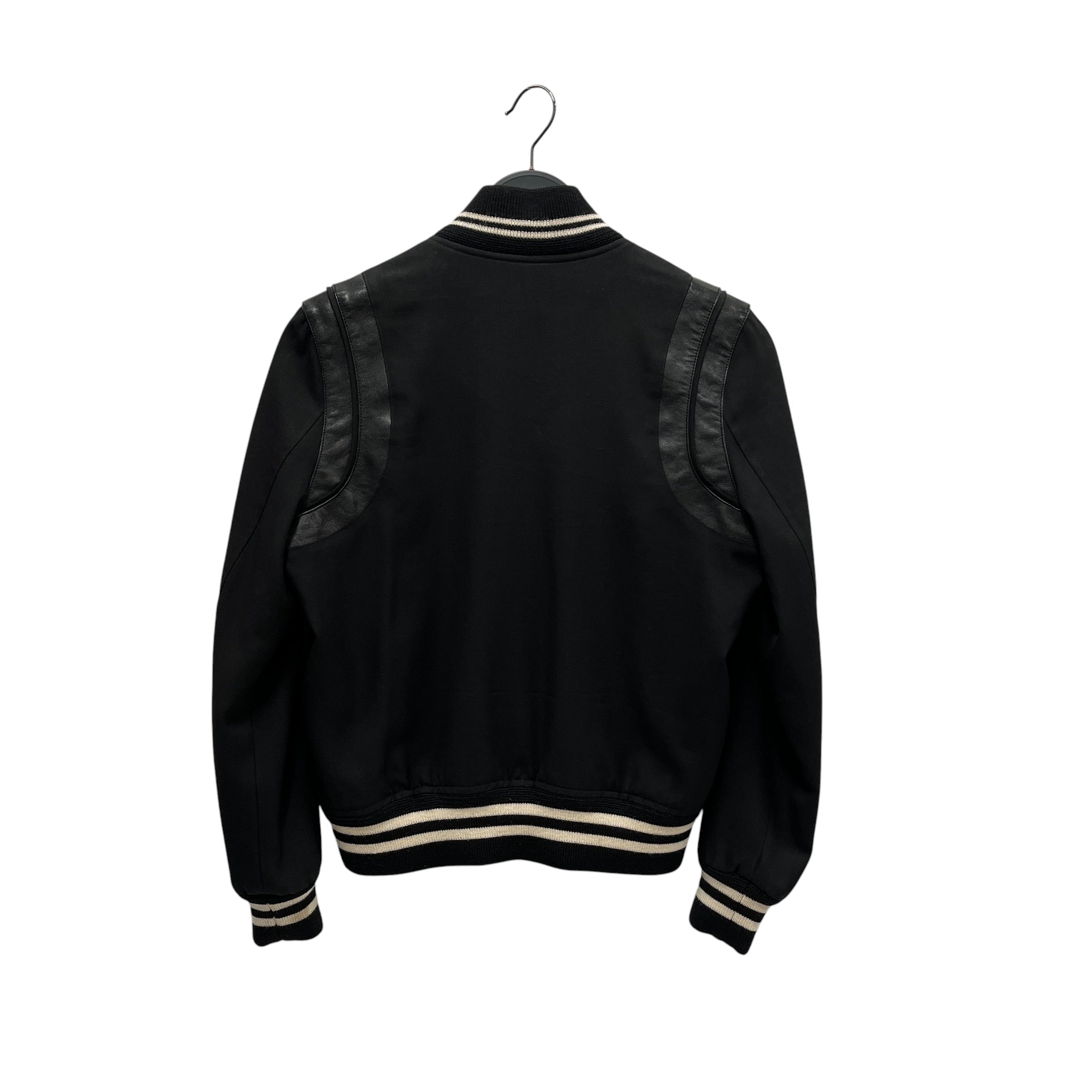 SAINT LAURENT/Jacket/40/Stripe/Cotton/BLK/Teddy Jacket view 2