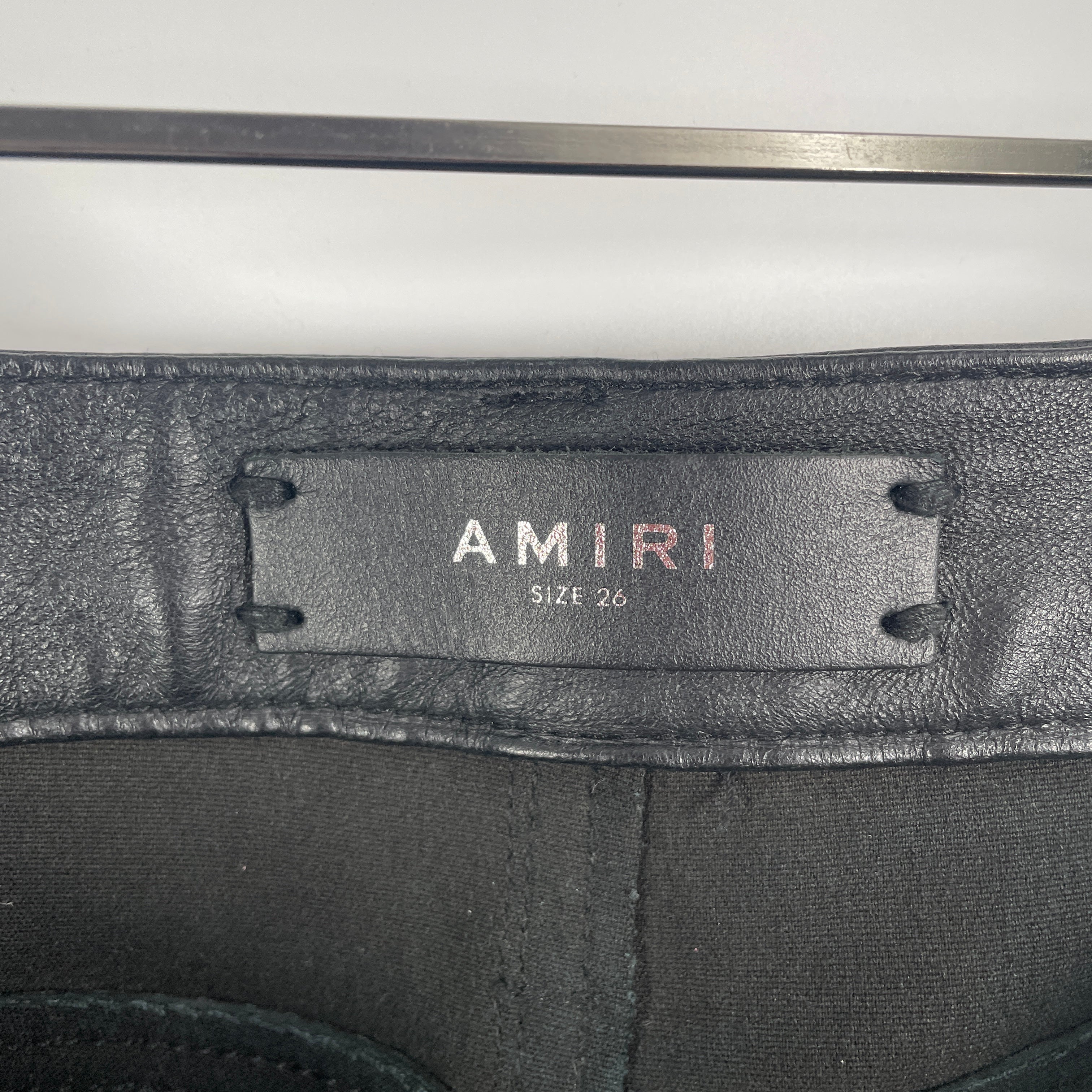 AMIRI/Skinny Pants/26/Denim/BLU/BLK LEATHER BACK SIDE view 5