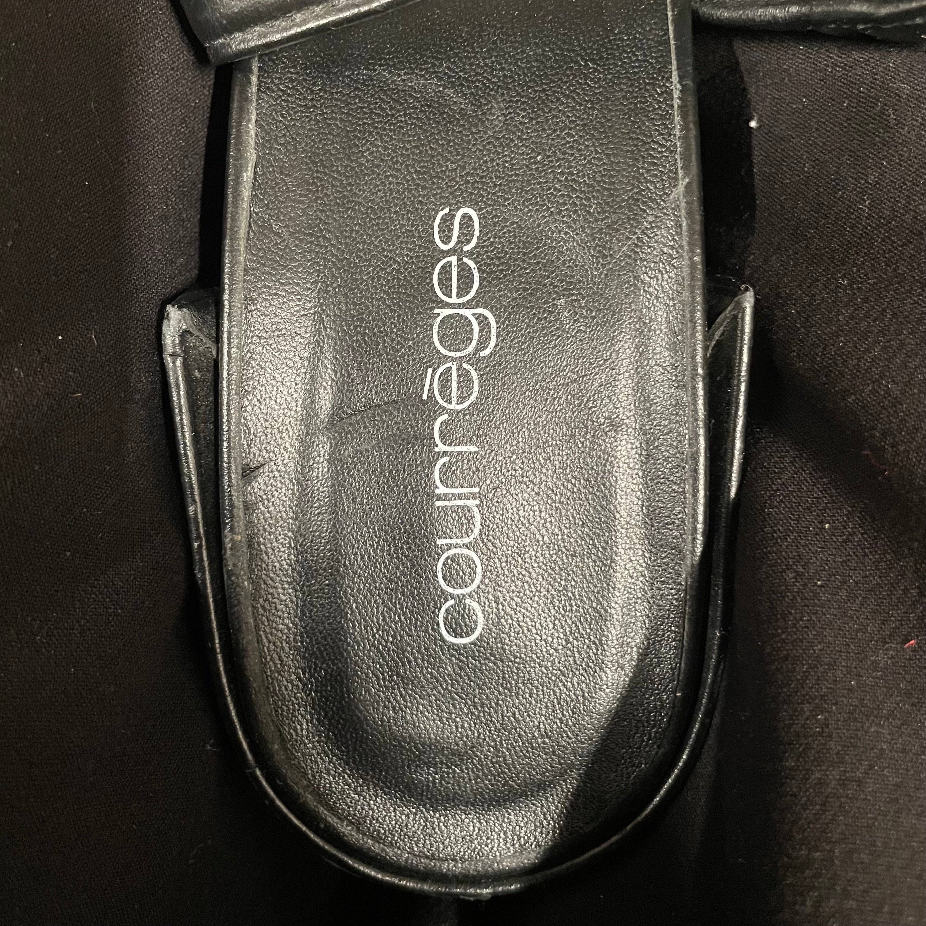 Courreges/Sandals/EU 39/BLK/BLOCK HEEL SANDAL view 3