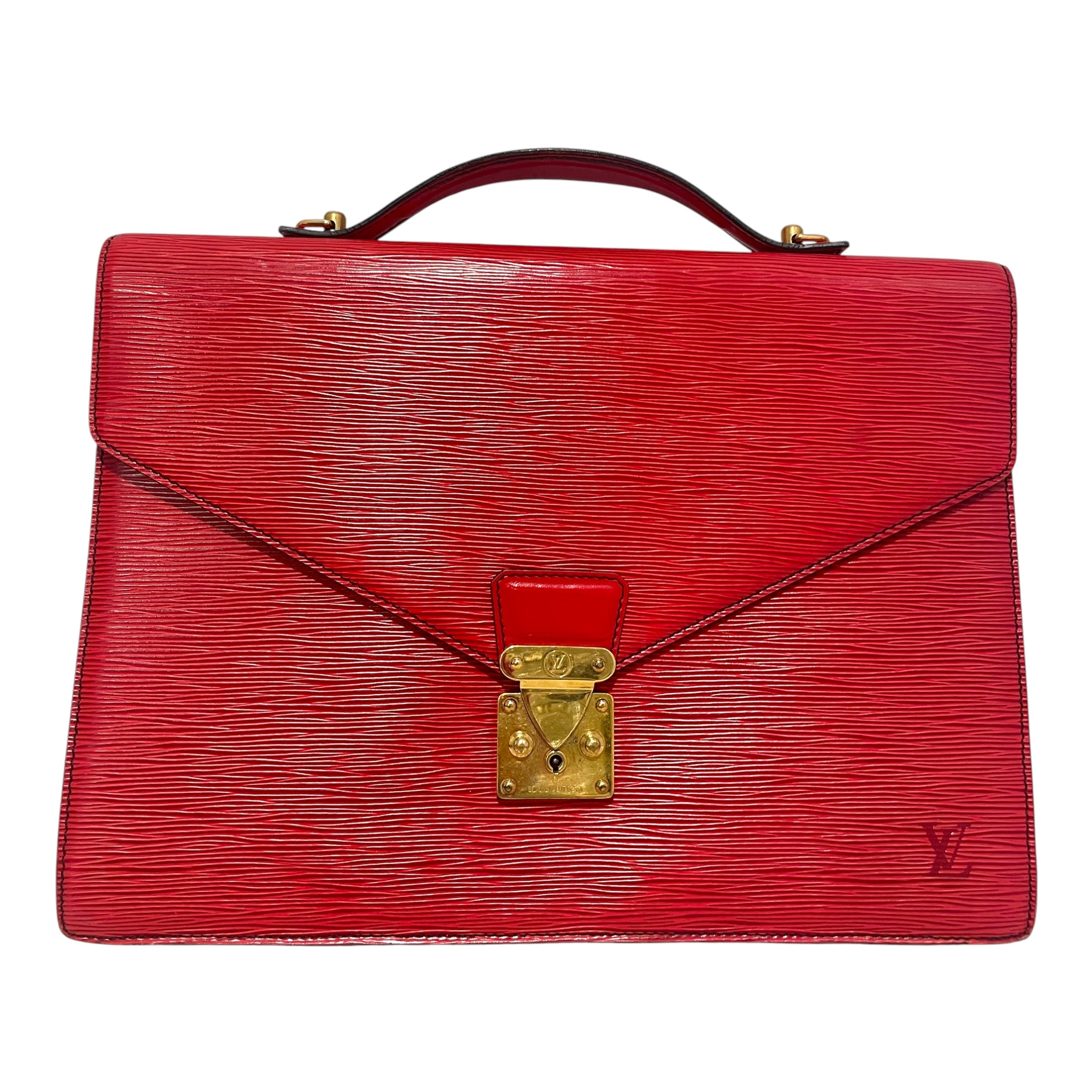 LOUIS VUITTON/Briefcase/Leather/RED/Serviette Conseiller view 1