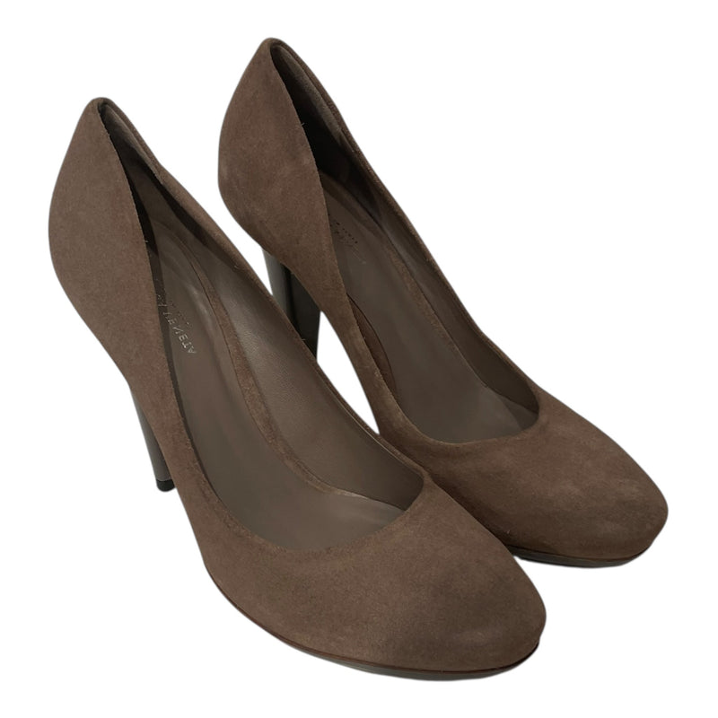 BOTTEGA VENETA/Heels/EU 37/Suede/GRY/ROUND TOE PUMP