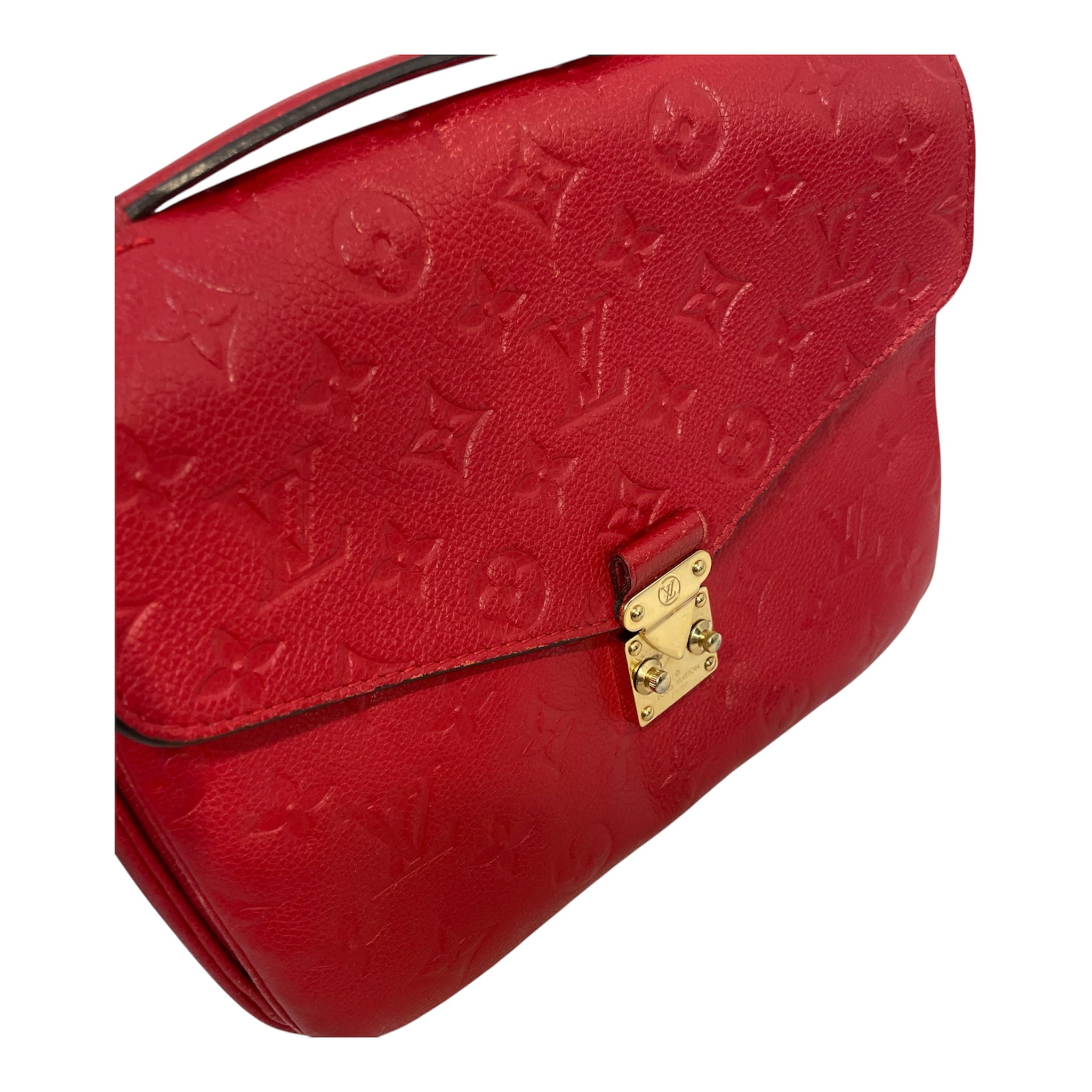 LOUIS VUITTON/Cross Body Bag/Monogram/Leather/RED/Metis MM view 5