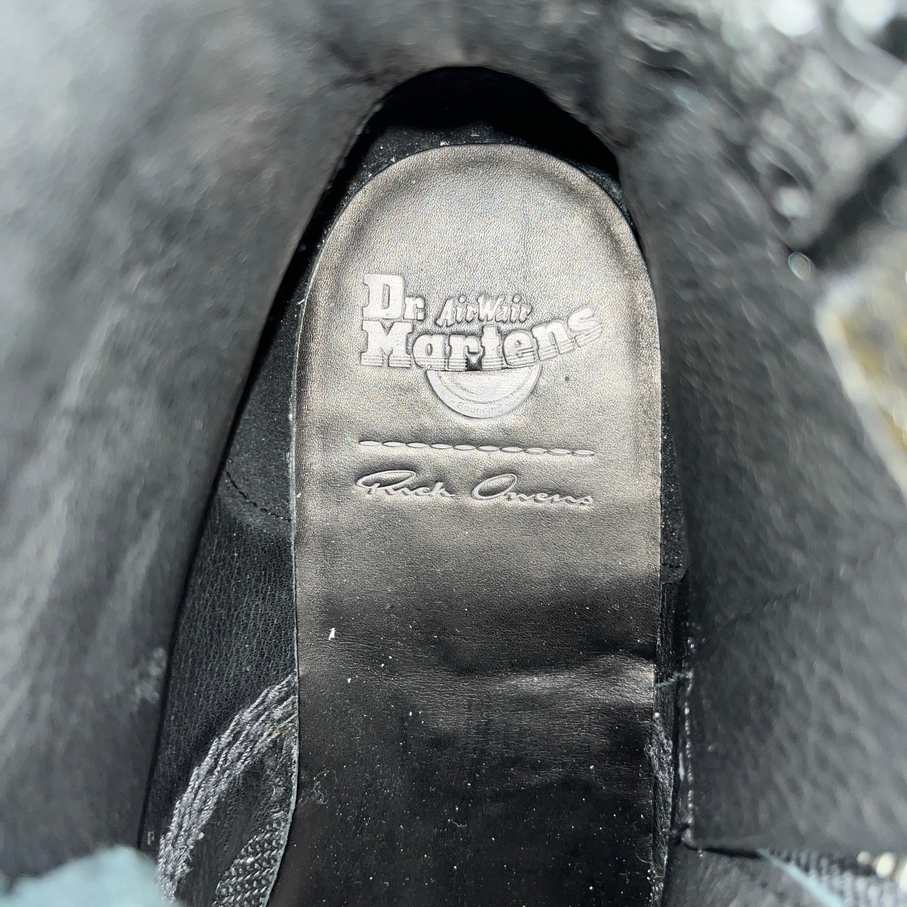 Dr.Martens/Rick Owens/Boots/US 11/Leather/BLK/1460 Quad Sole view 3