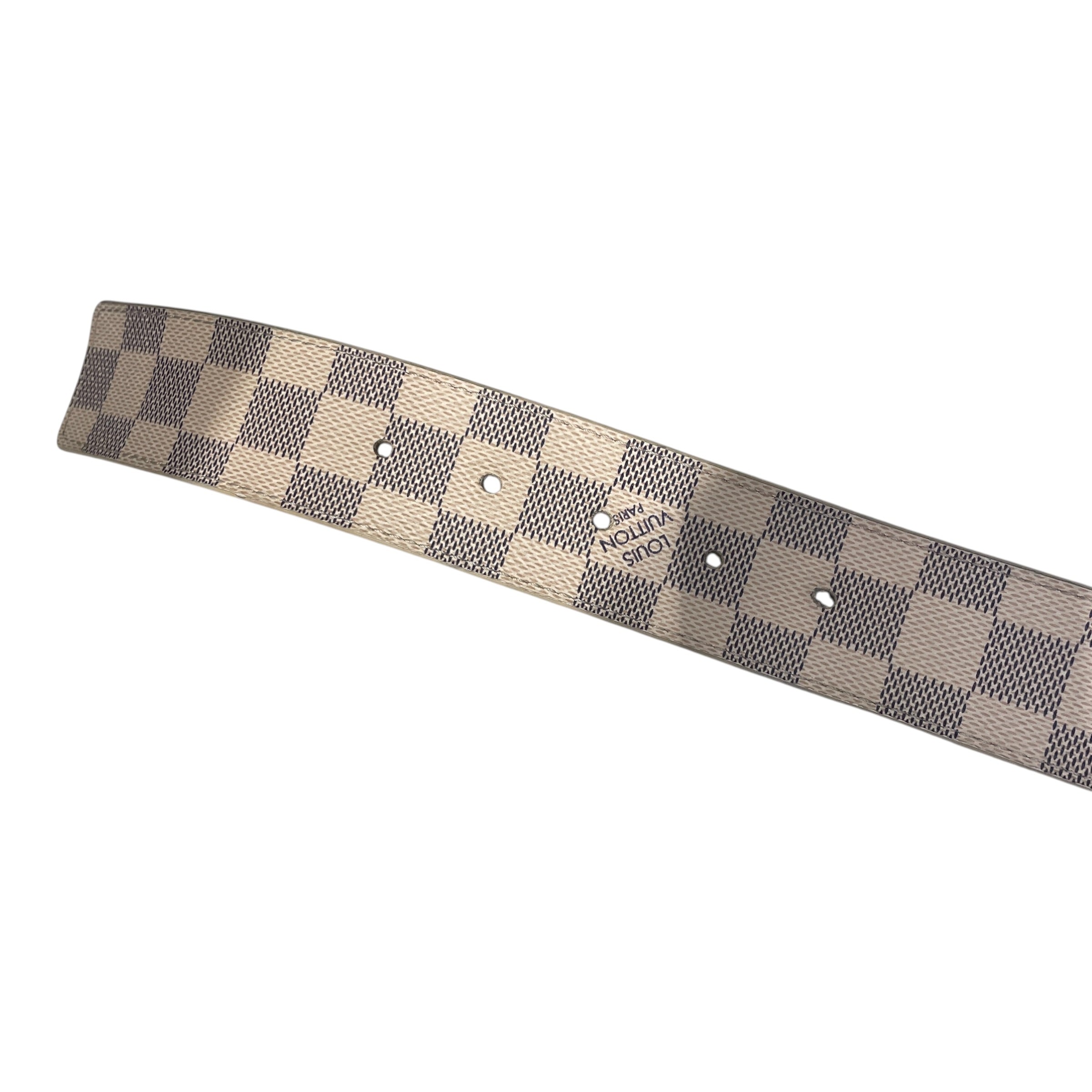 LOUIS VUITTON/Belt/Monogram/Leather/BEG/NAVY MONOGRAM GLD BUCKLE view 5