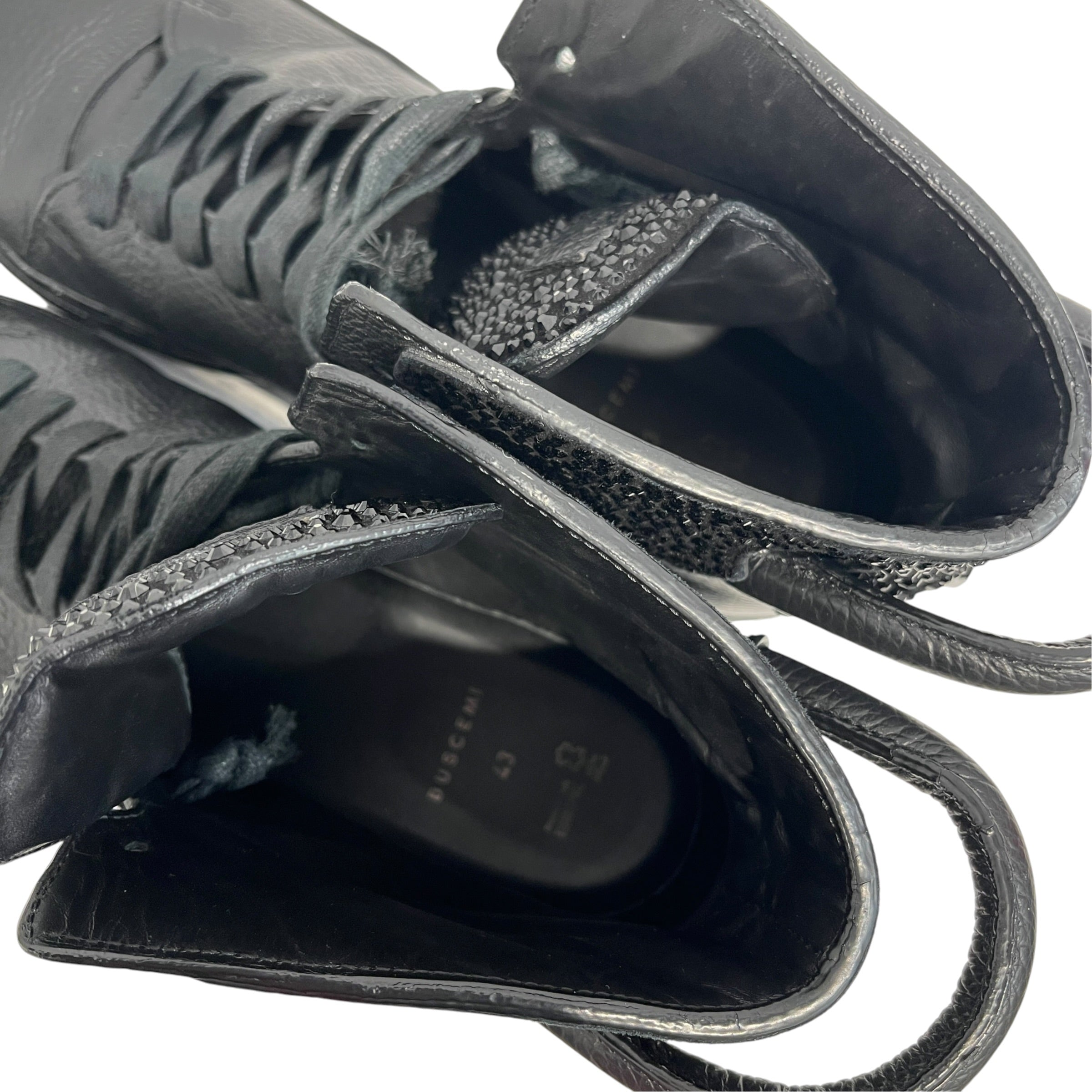 BUSCEMI/Hi-Sneakers/EU 43/Leather/BLK/ view 3