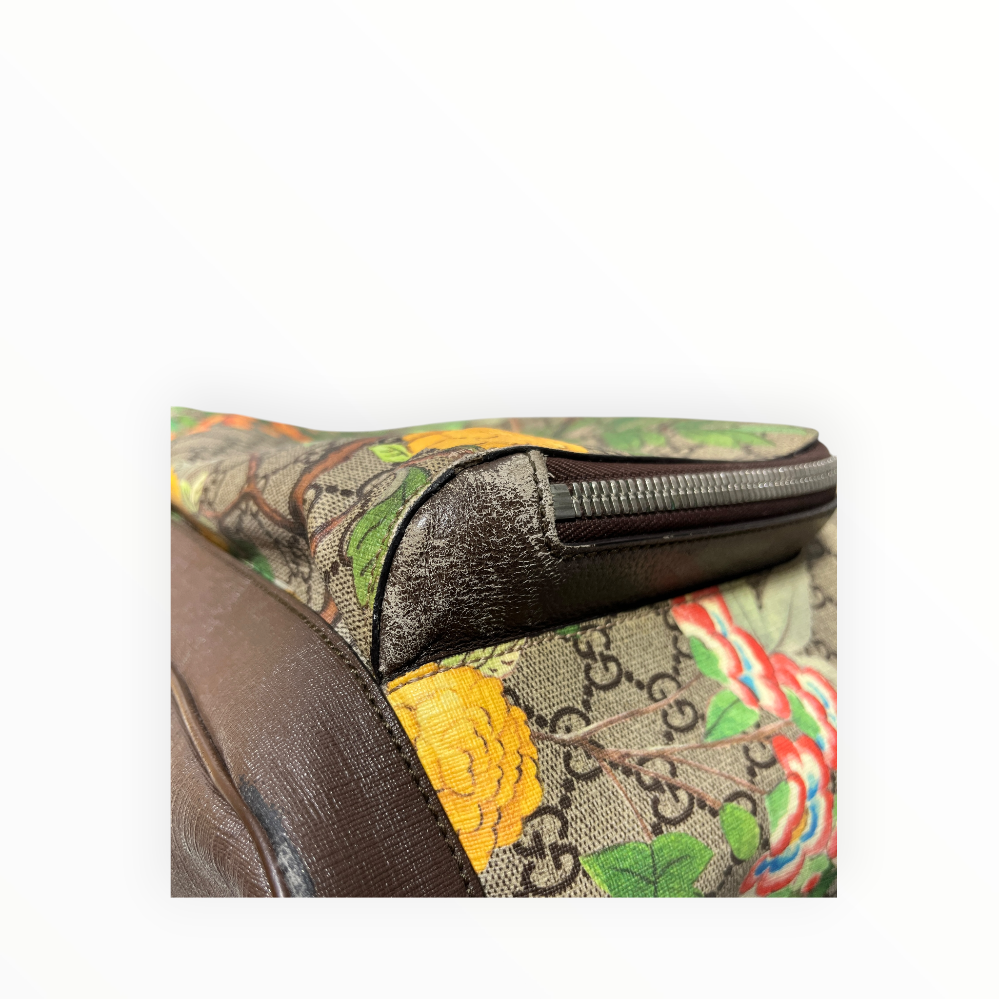 GUCCI/Backpack/Monogram/Leather/BRW/GG Supreme Tian Print Backpack view 11