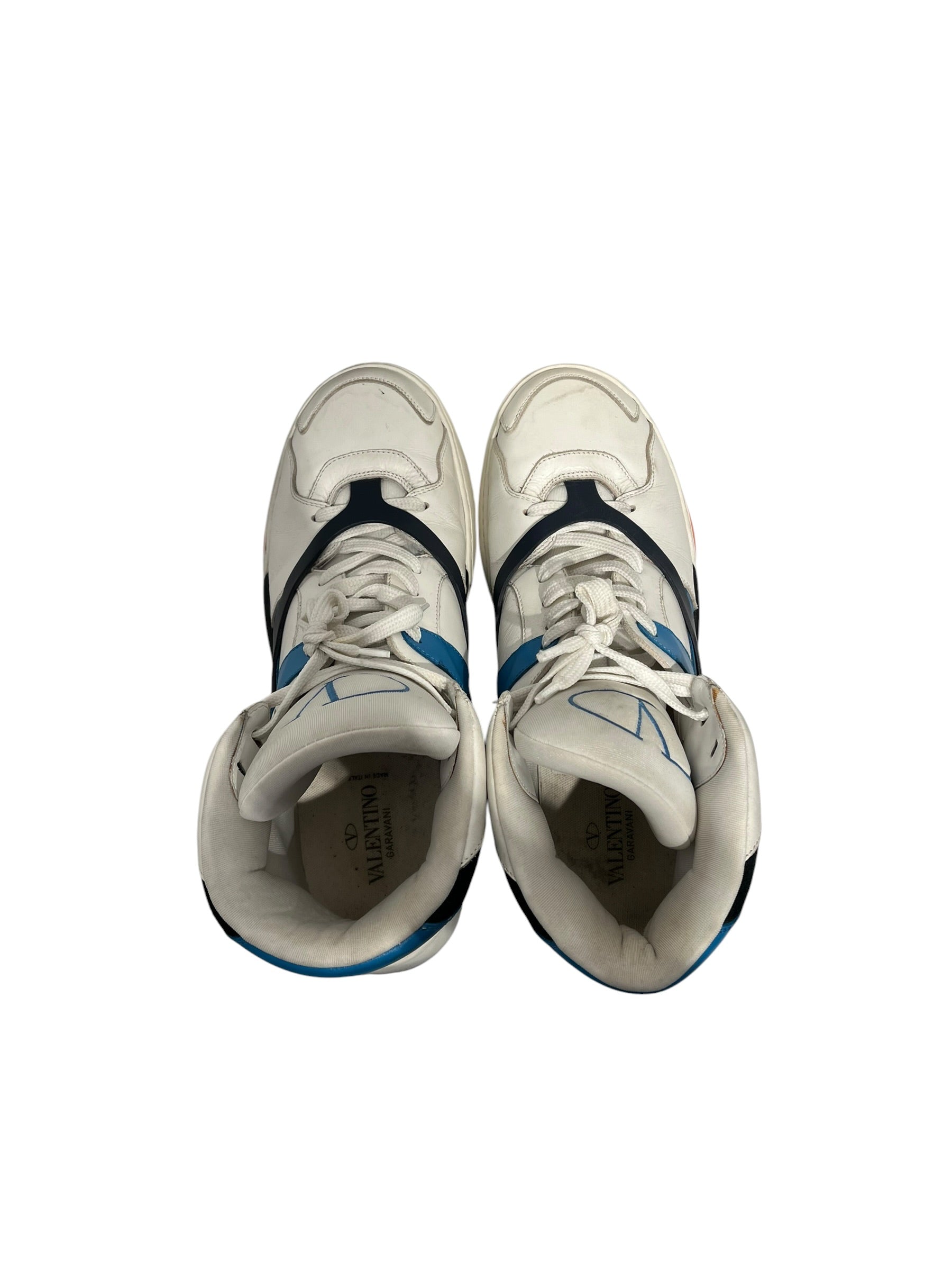 VALENTINO/Hi-Sneakers/EU 45.5/Leather/MLT/ORN, BLU, NVY, WHT MADE ONE view 5
