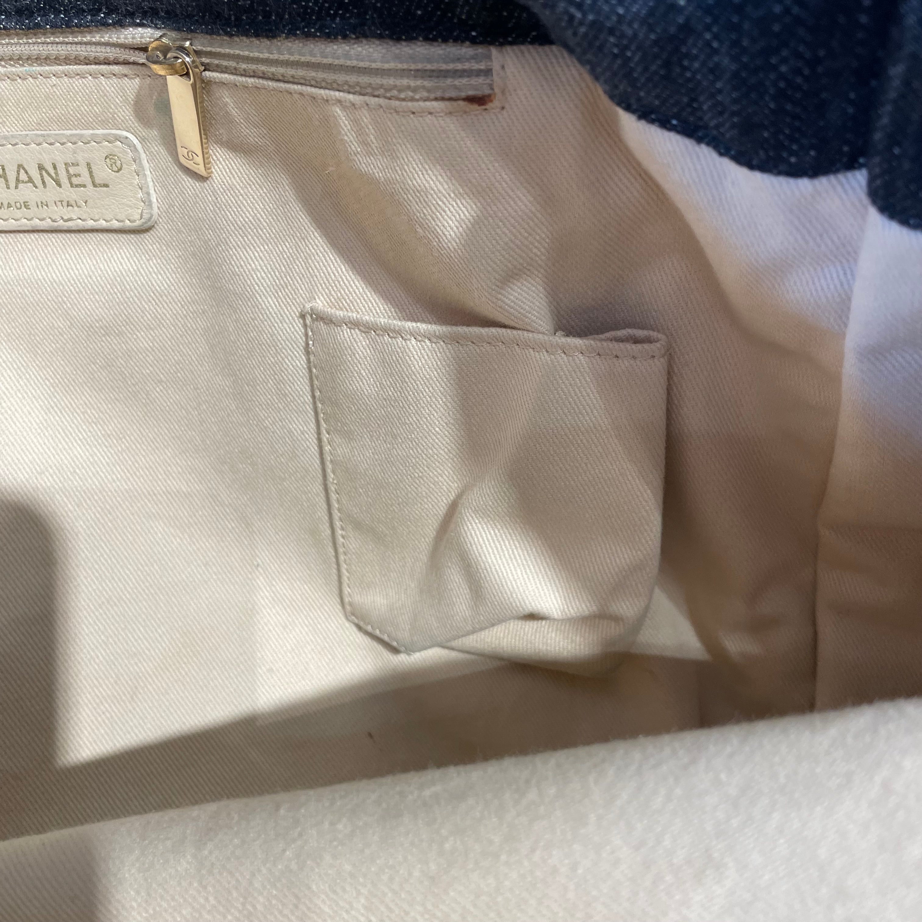 CHANEL/Tote Bag/All Over Print/Denim/IDG/Denim Night Flight Tote view 7