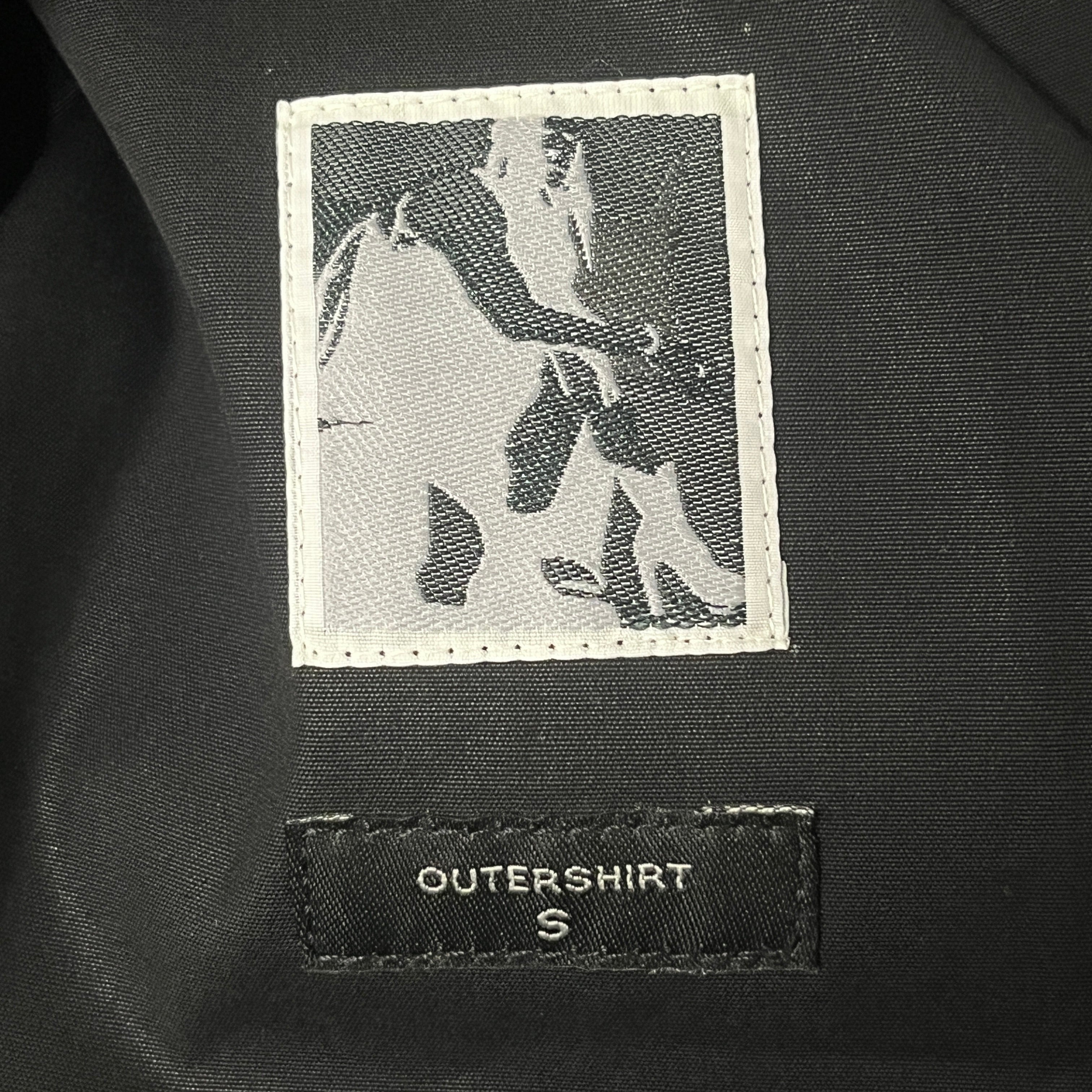 RICK OWENS DRKSHDW/LS Shirt/S/Cotton/BLK/METAL D RING OUTERSHIRT view 3