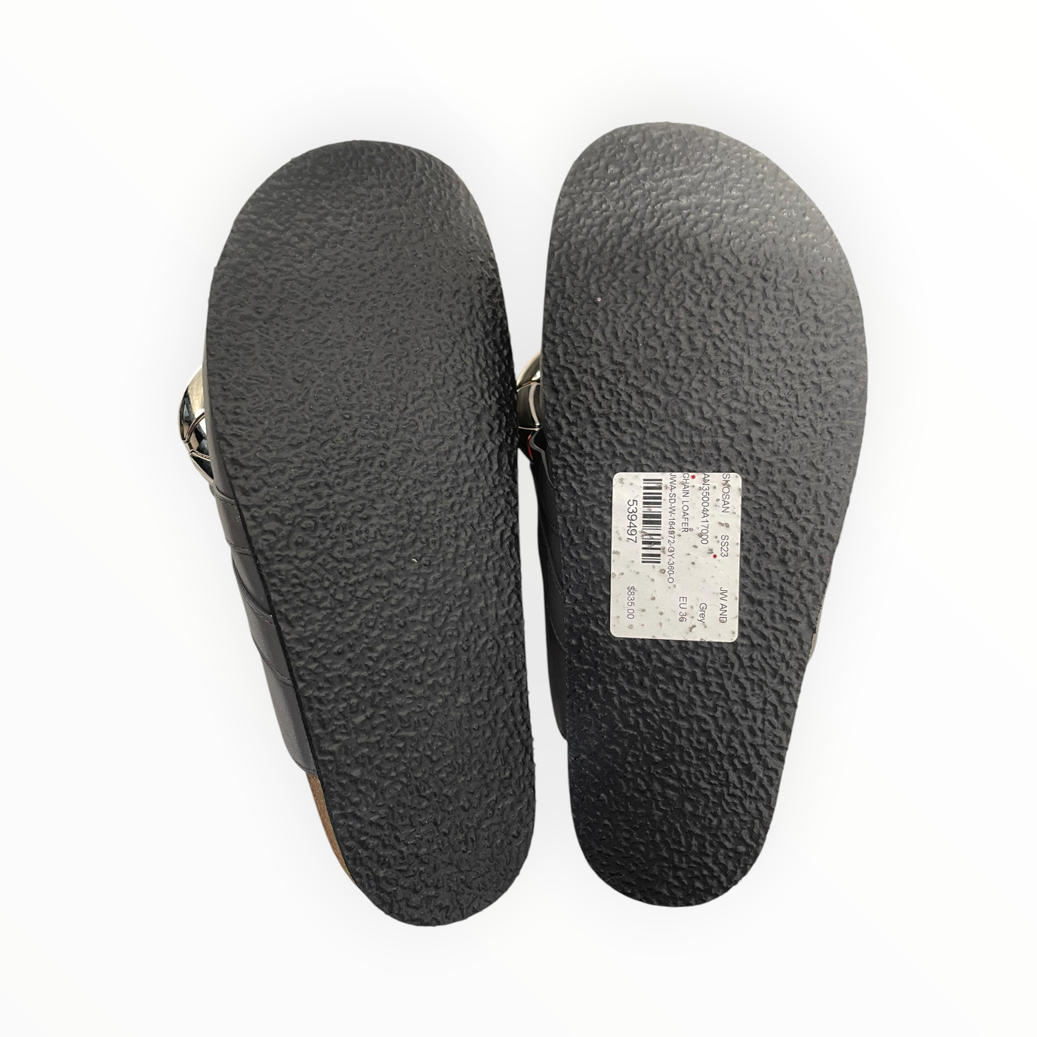 JW ANDERSON(J.W.ANDERSON)/Loafers/EU 36/Leather/GRY/chain loafer view 4