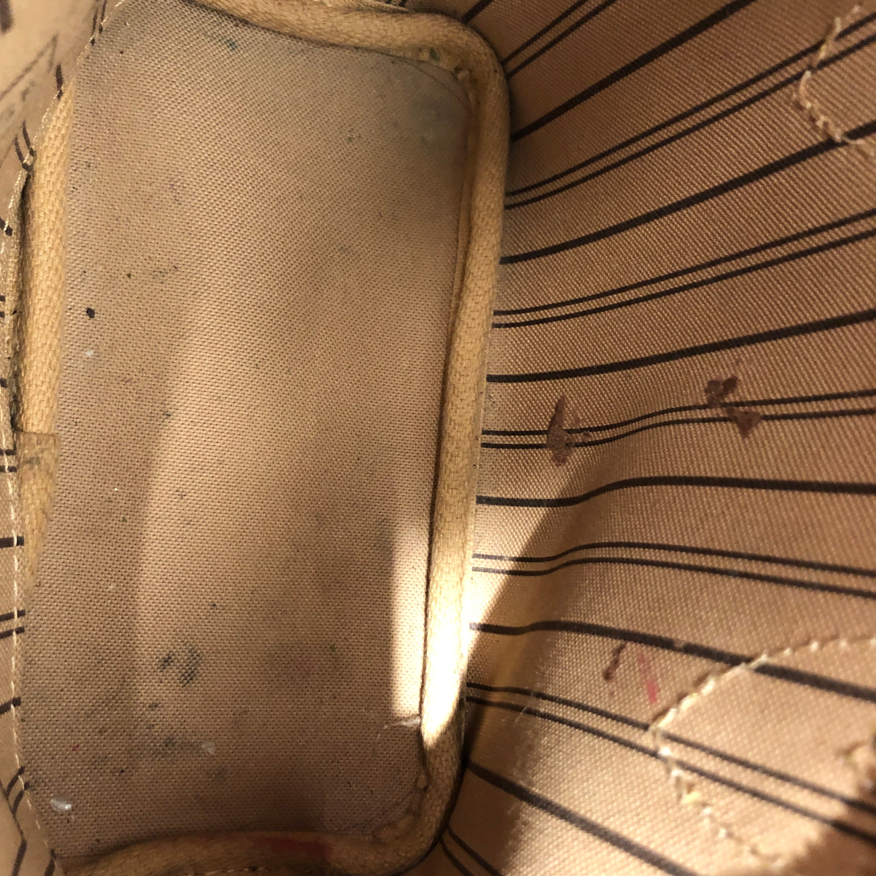 LOUIS VUITTON/Tote Bag/Monogram/Leather/BRW/Neverfull BB w/ Beige Strap view 6