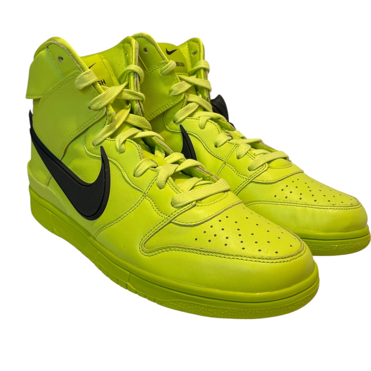 NIKE/Hi-Sneakers/US 10/Leather/GRN/AMBUSH NEON GREEN view 1