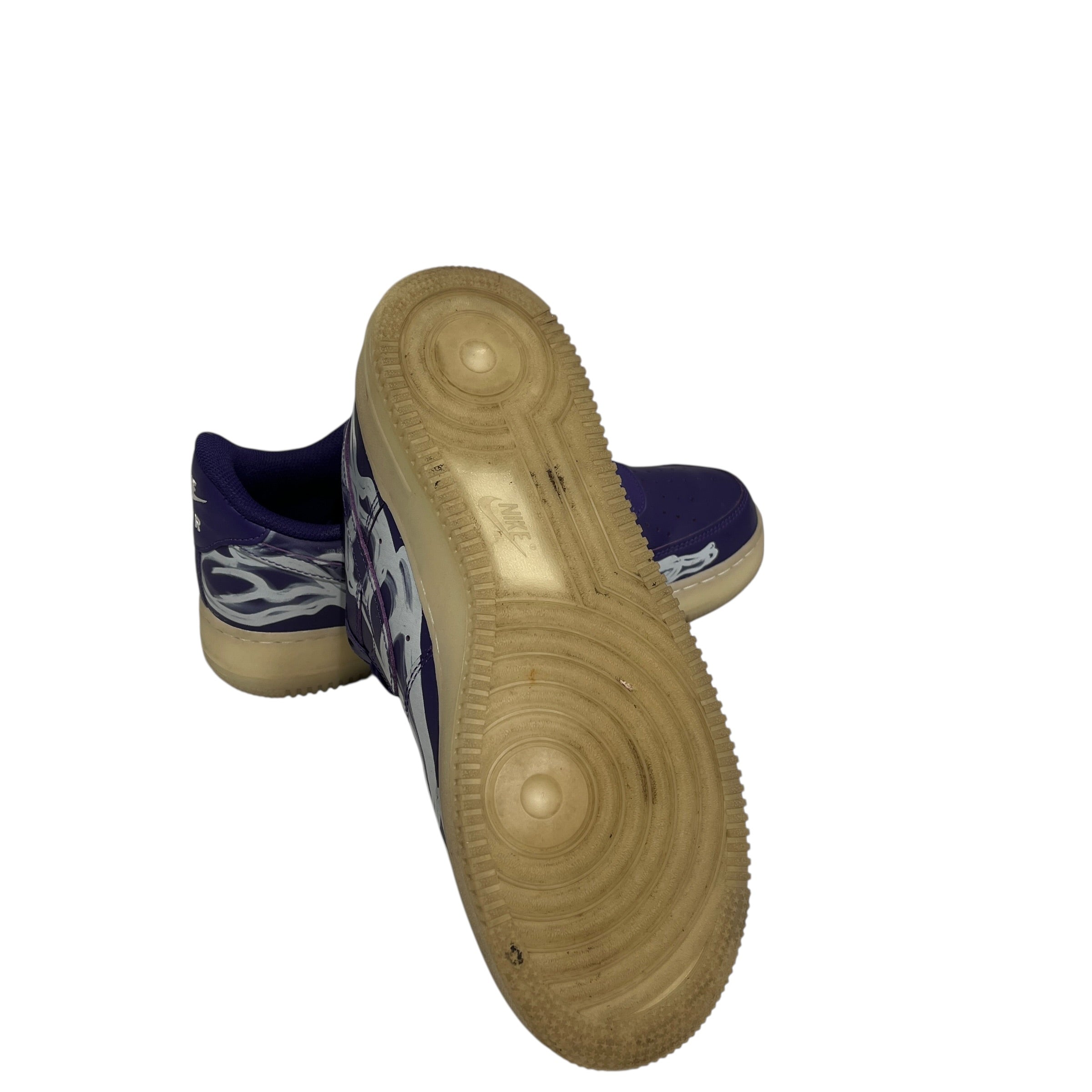 NIKE/Low-Sneakers/af1 low purple skeleton view 5