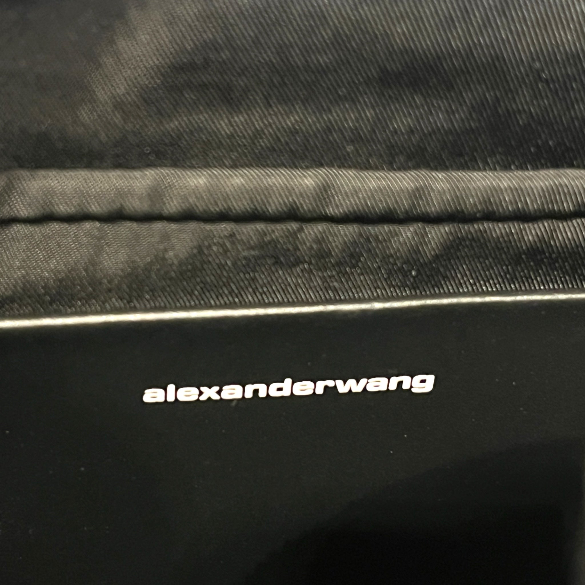 Alexander Wang/Cross Body Bag/Leather/BLK/STUDED BOTTOM THICK STRAP view 3